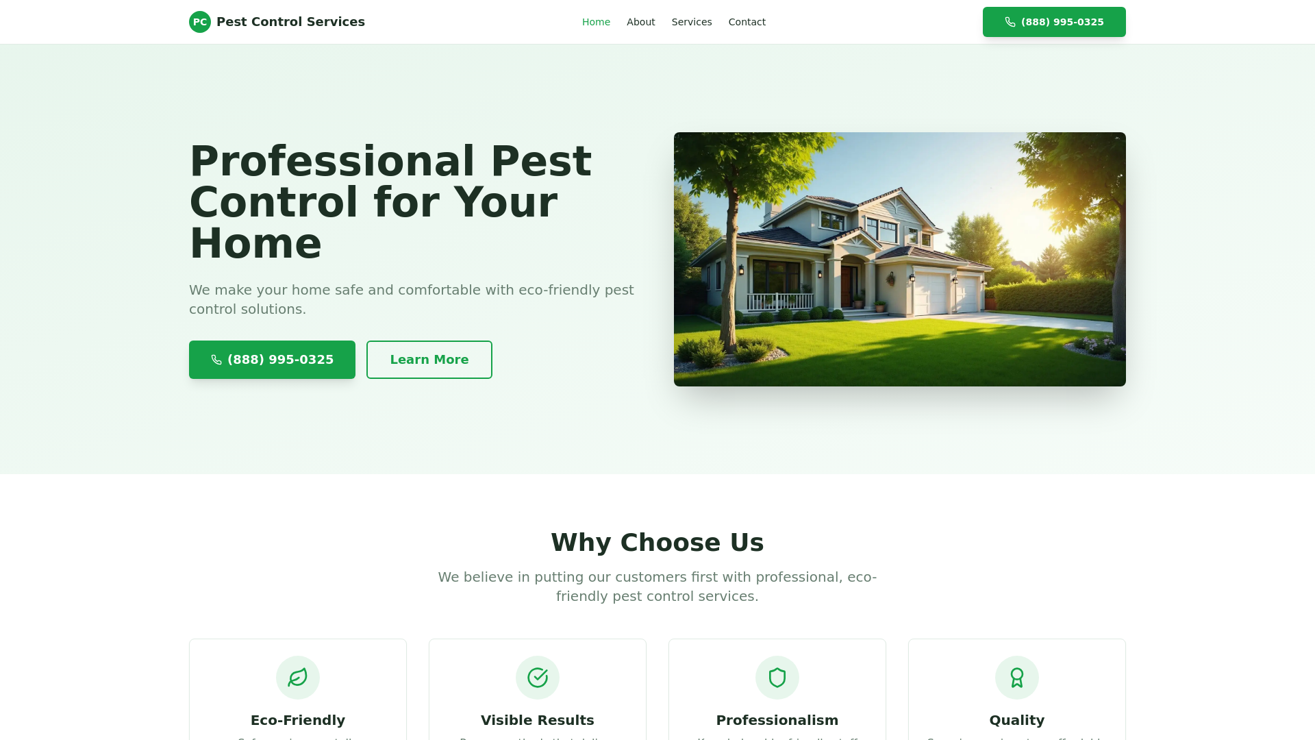 website screenshot of https://gobiotechpestcontrol.com