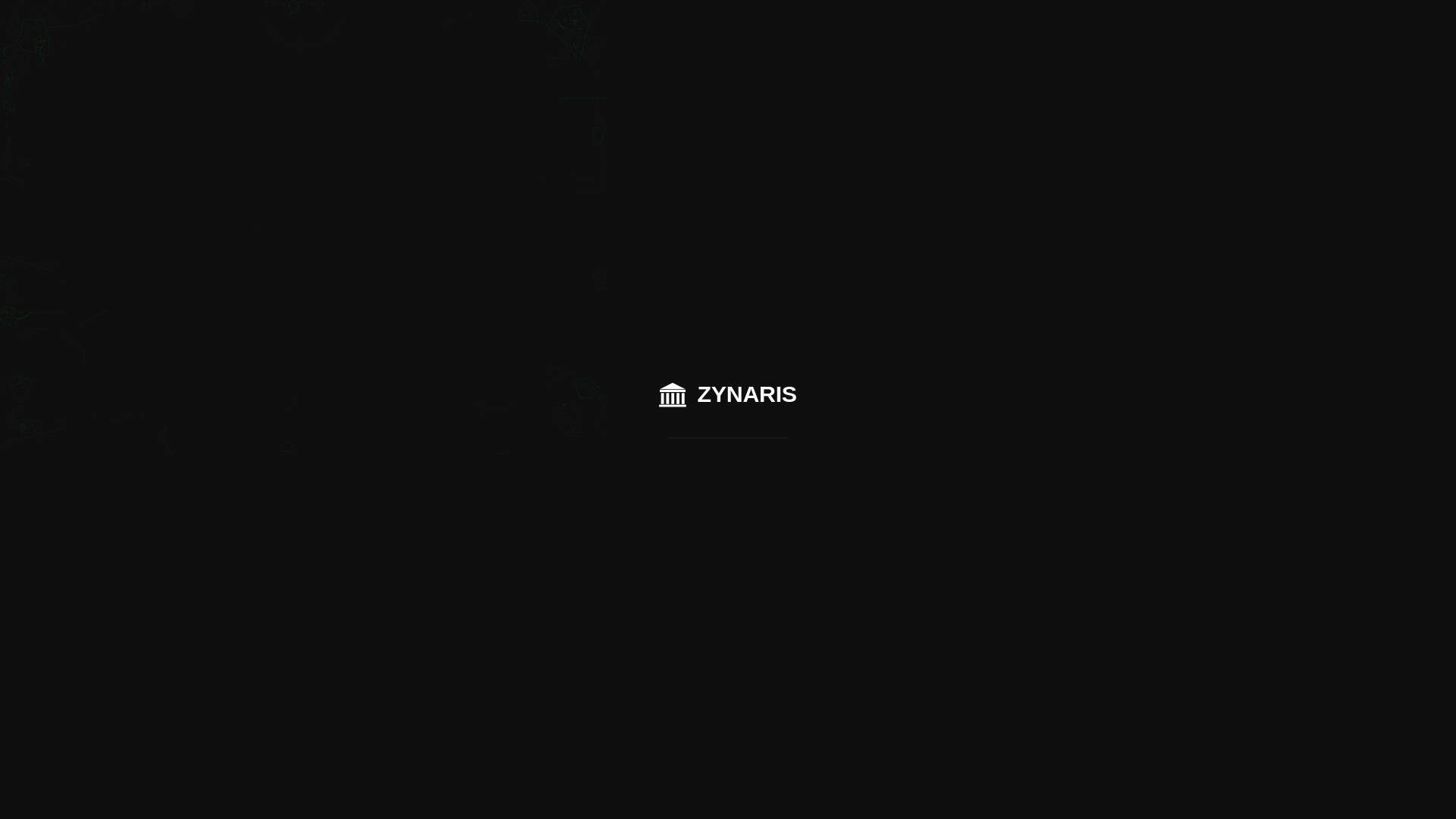 website screenshot of https://zynaris.io