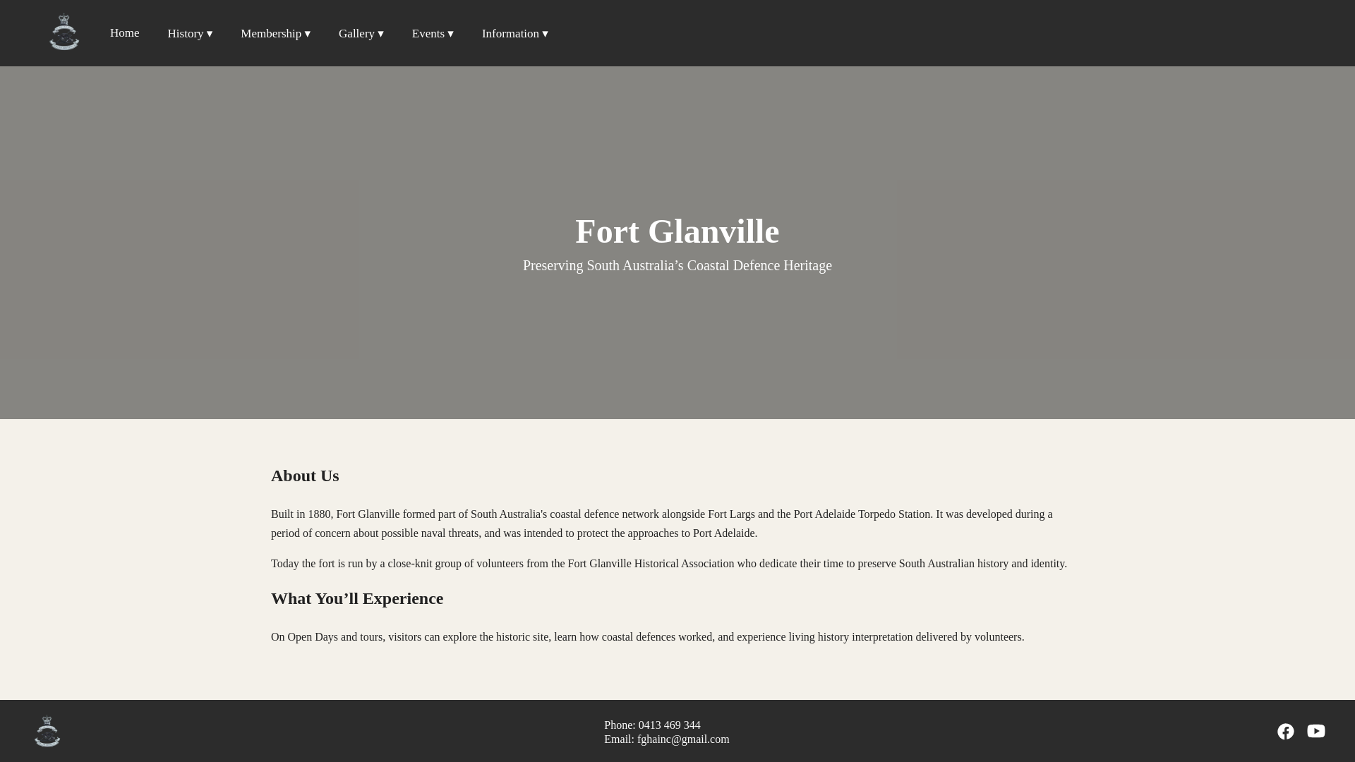 website screenshot of https://fortglanville-site.pages.dev/