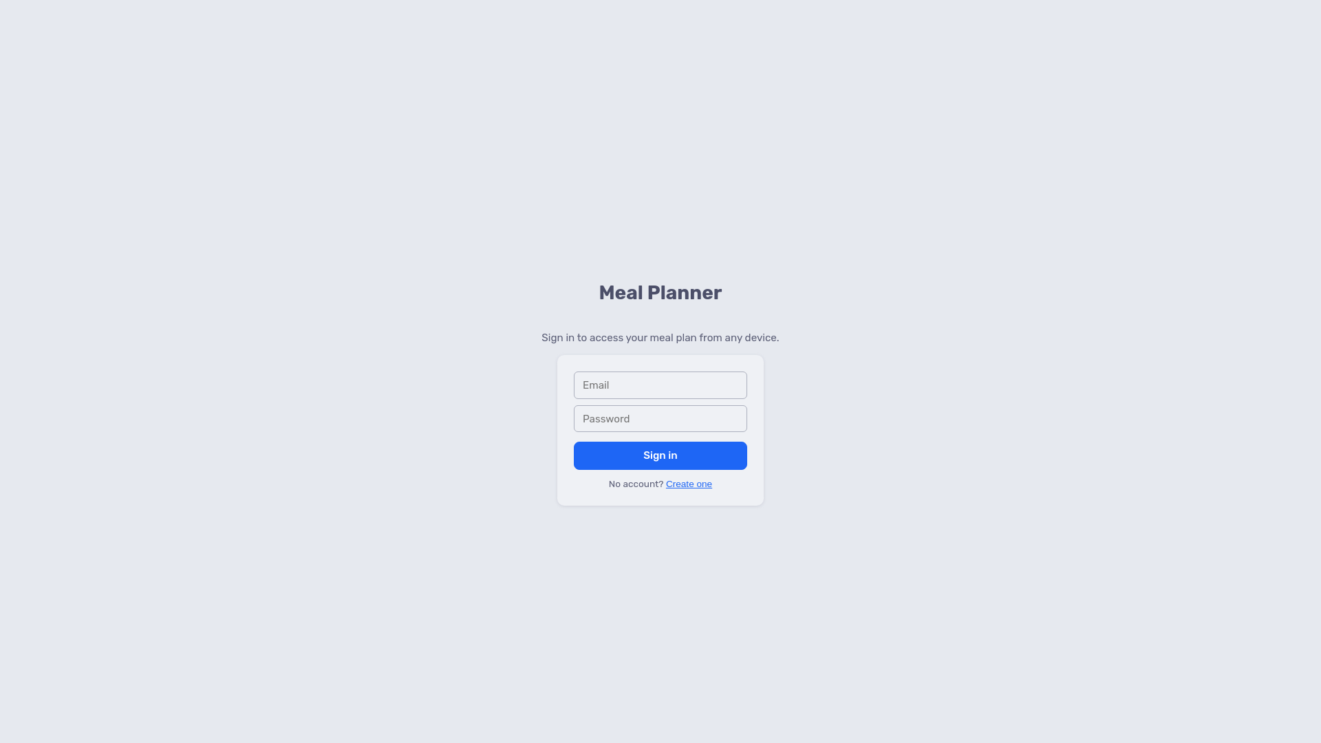 website screenshot of https://meal-planner-8r2.pages.dev/