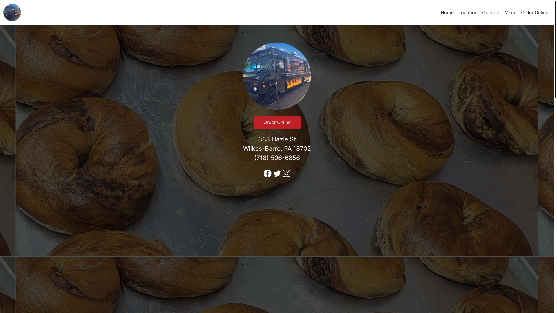 website screenshot of https://tacoslacatrinarestaurant.com/