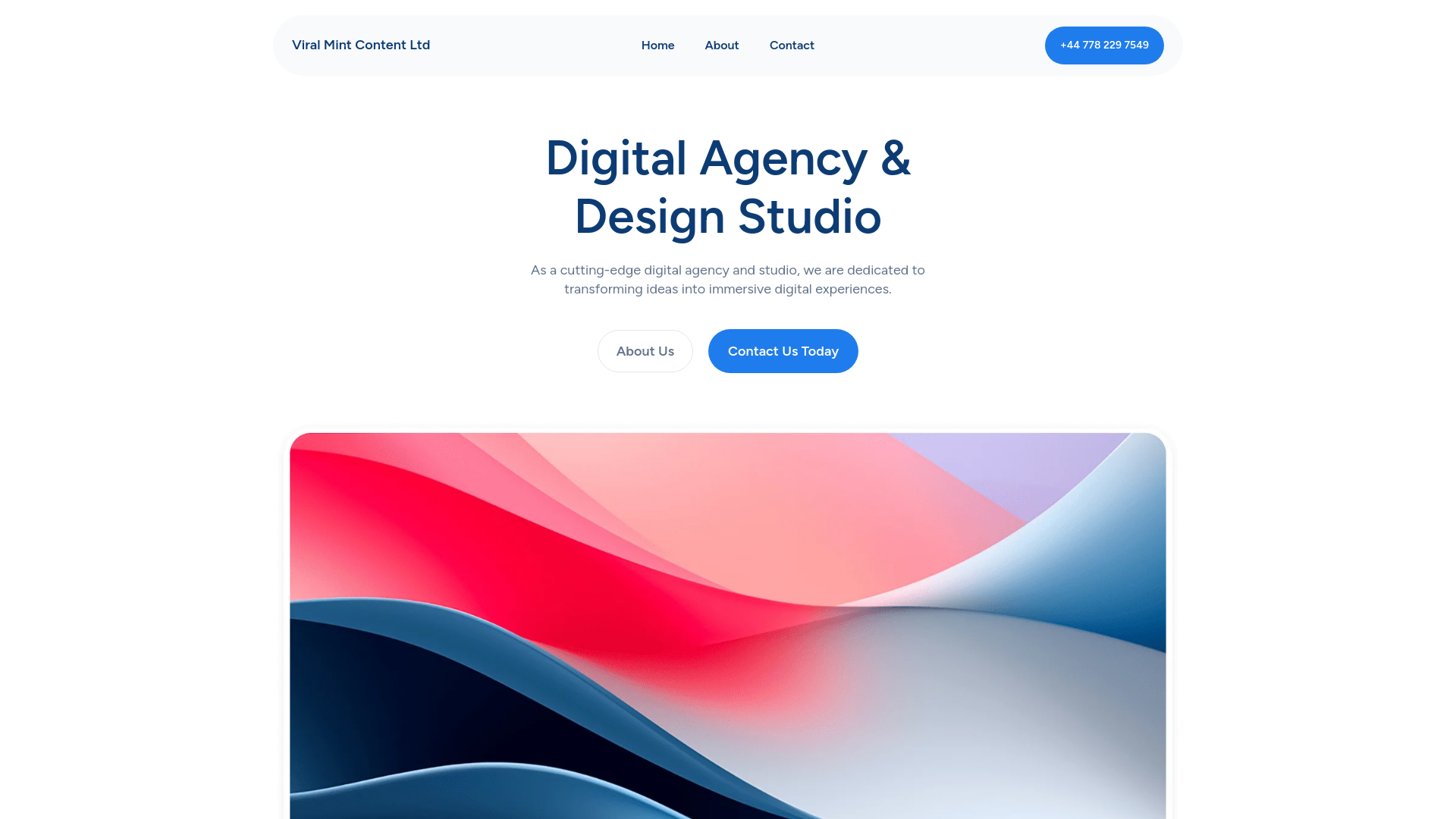 website screenshot of https://viralmintcontent.online/