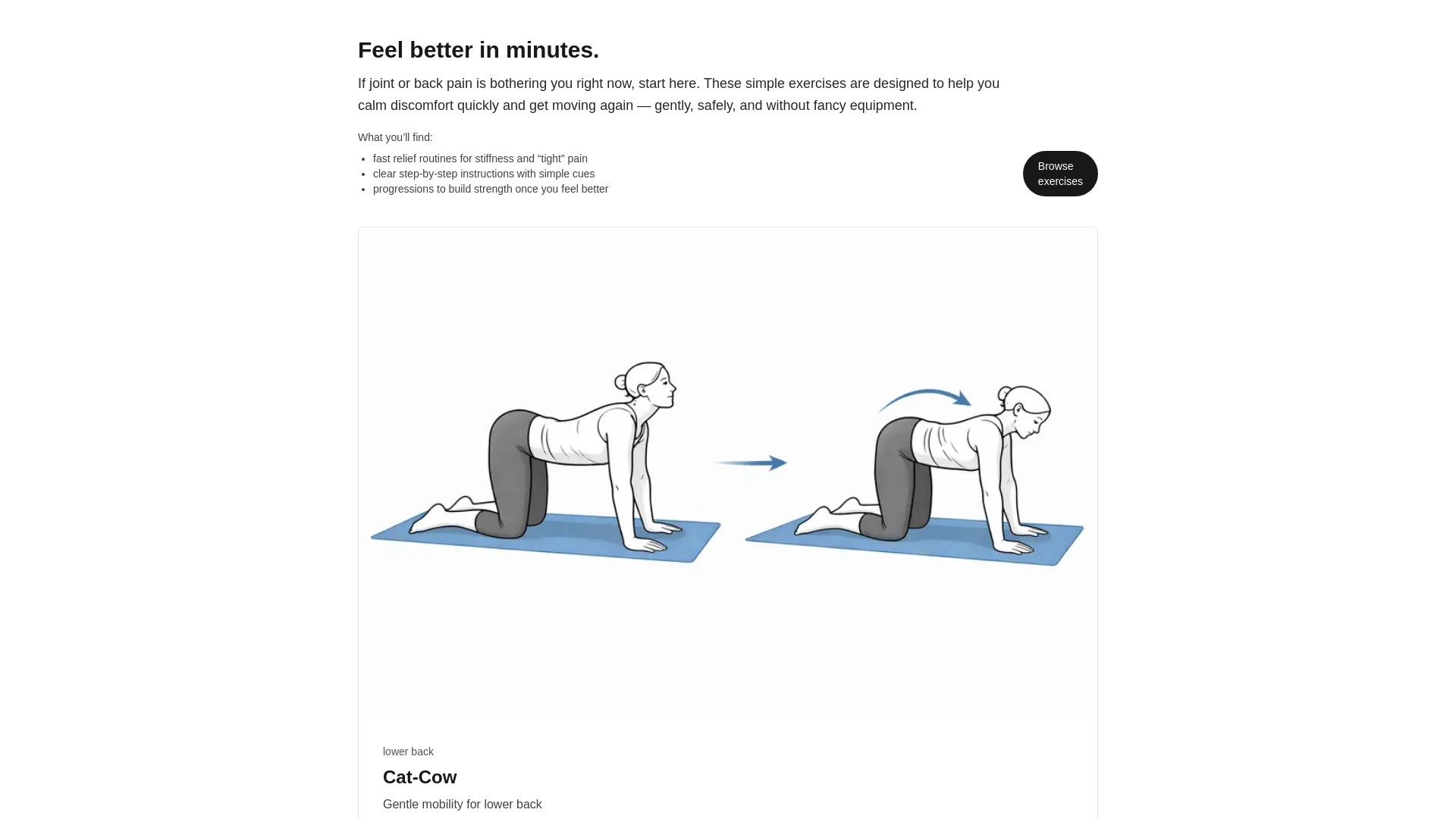 website screenshot of https://backpainfix.xyz/
