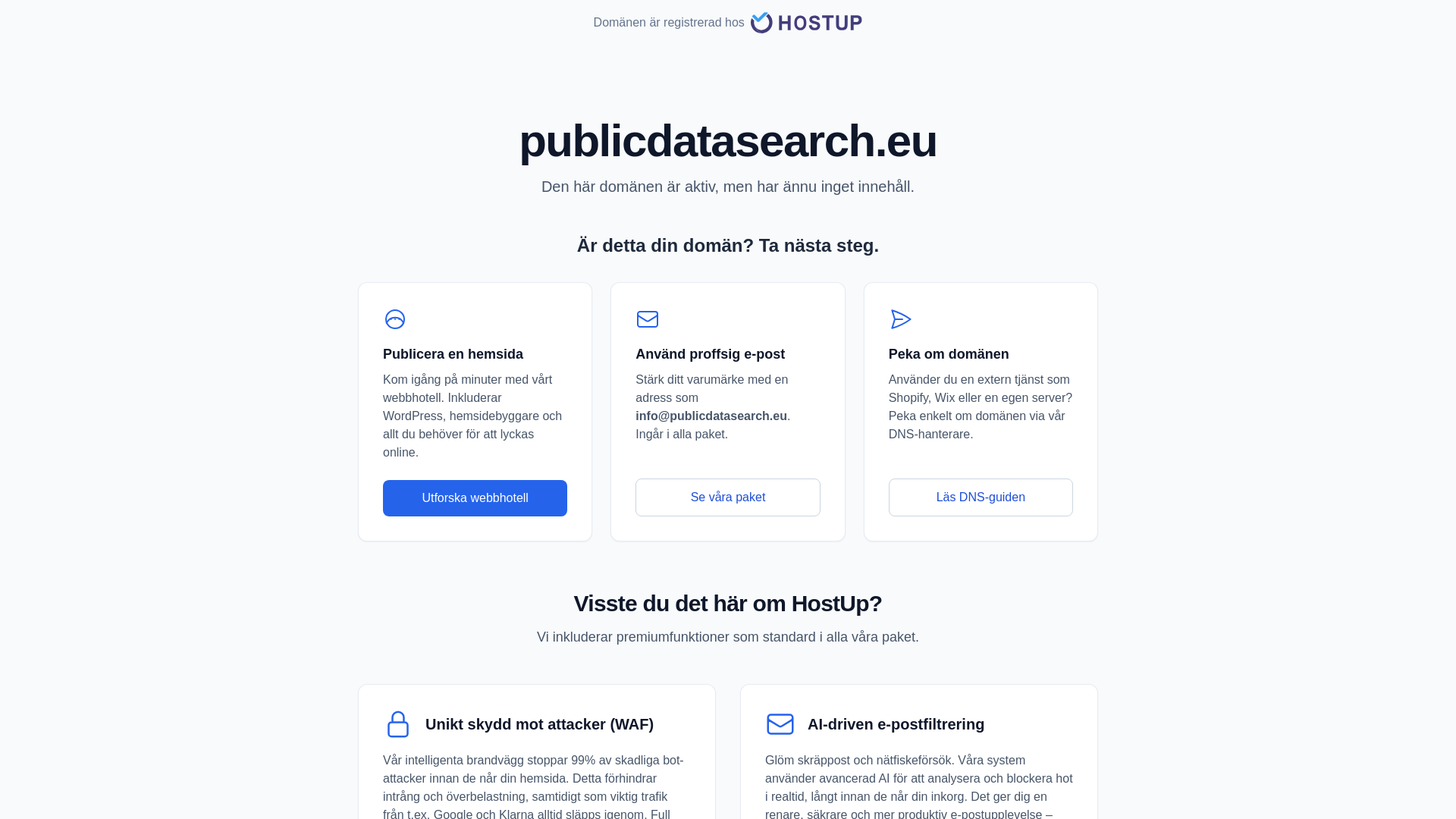 website screenshot of https://publicdatasearch.eu/