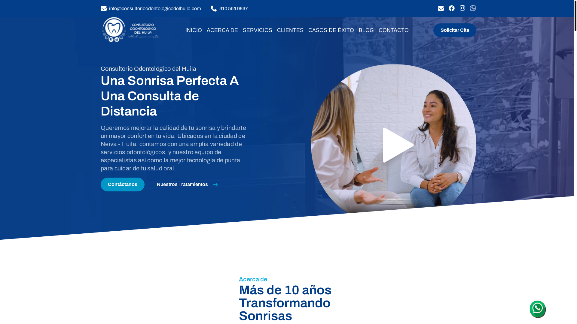 website screenshot of https://consultorio-odontologico-del-huila-website.pages.dev/