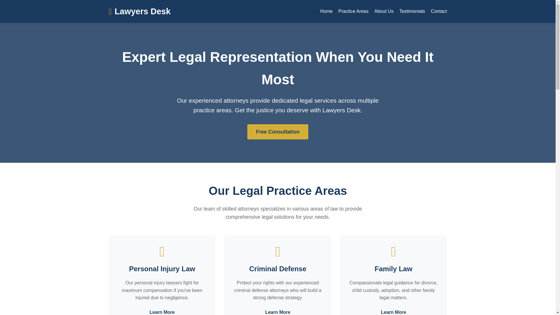 website screenshot of https://delhiassociates.info/
