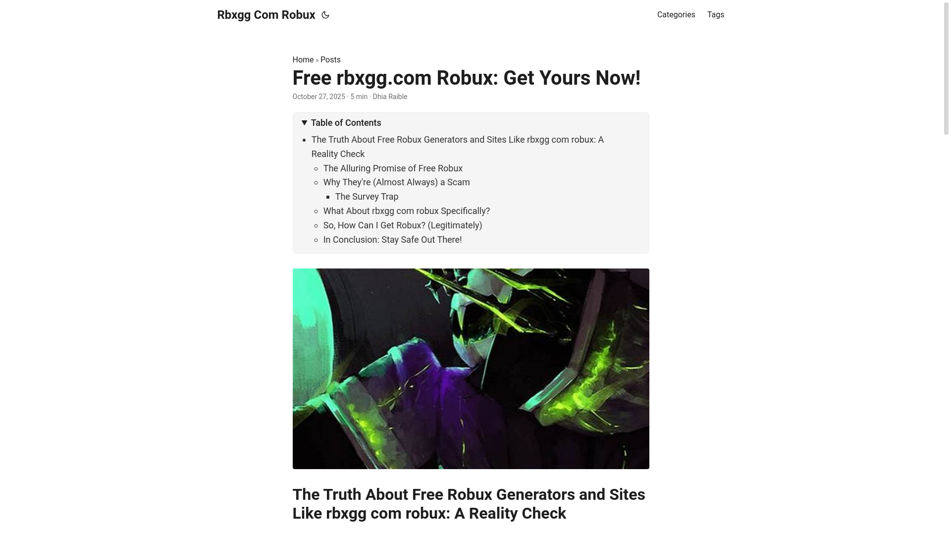 website screenshot of https://rbxgg-com-robux.pages.dev/