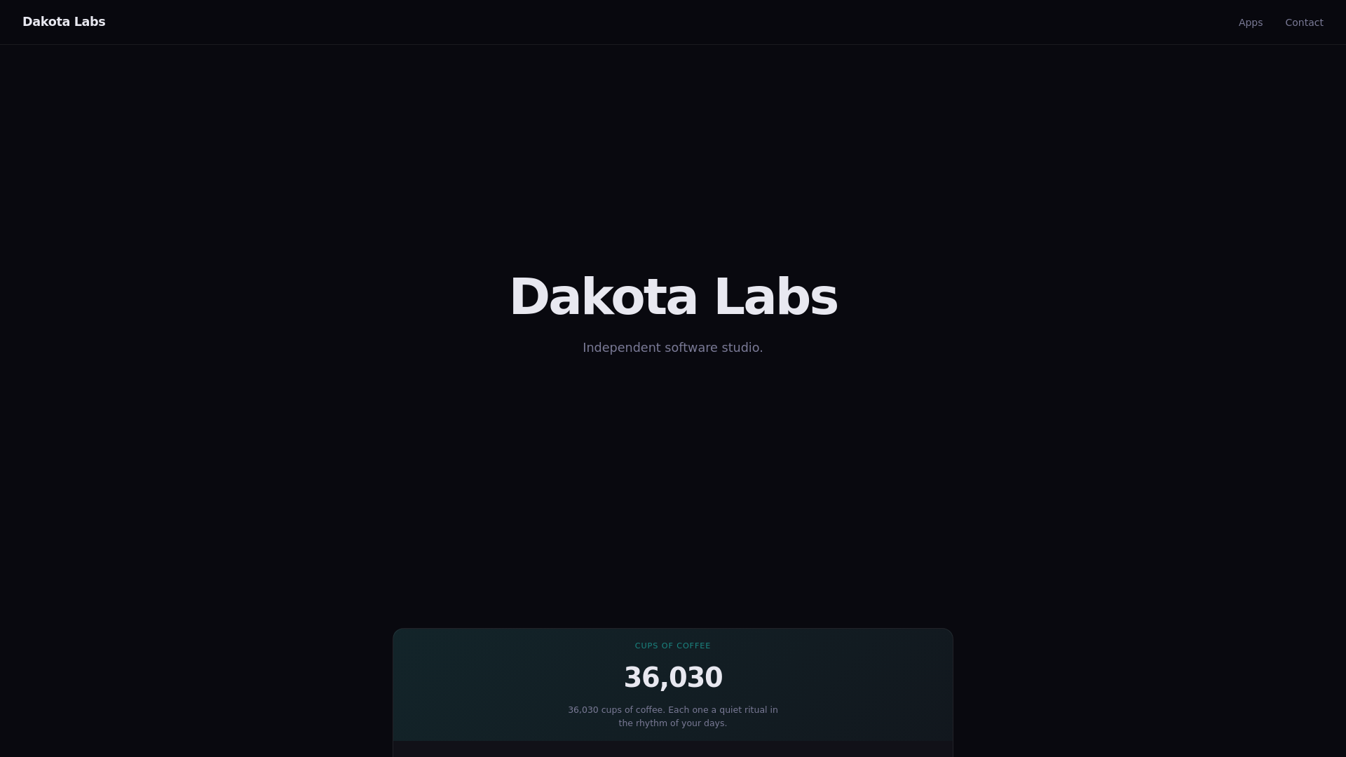 website screenshot of https://dak-labs-site.pages.dev/