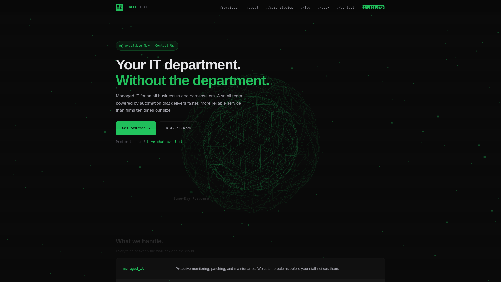 website screenshot of https://phatt-tech.pages.dev/