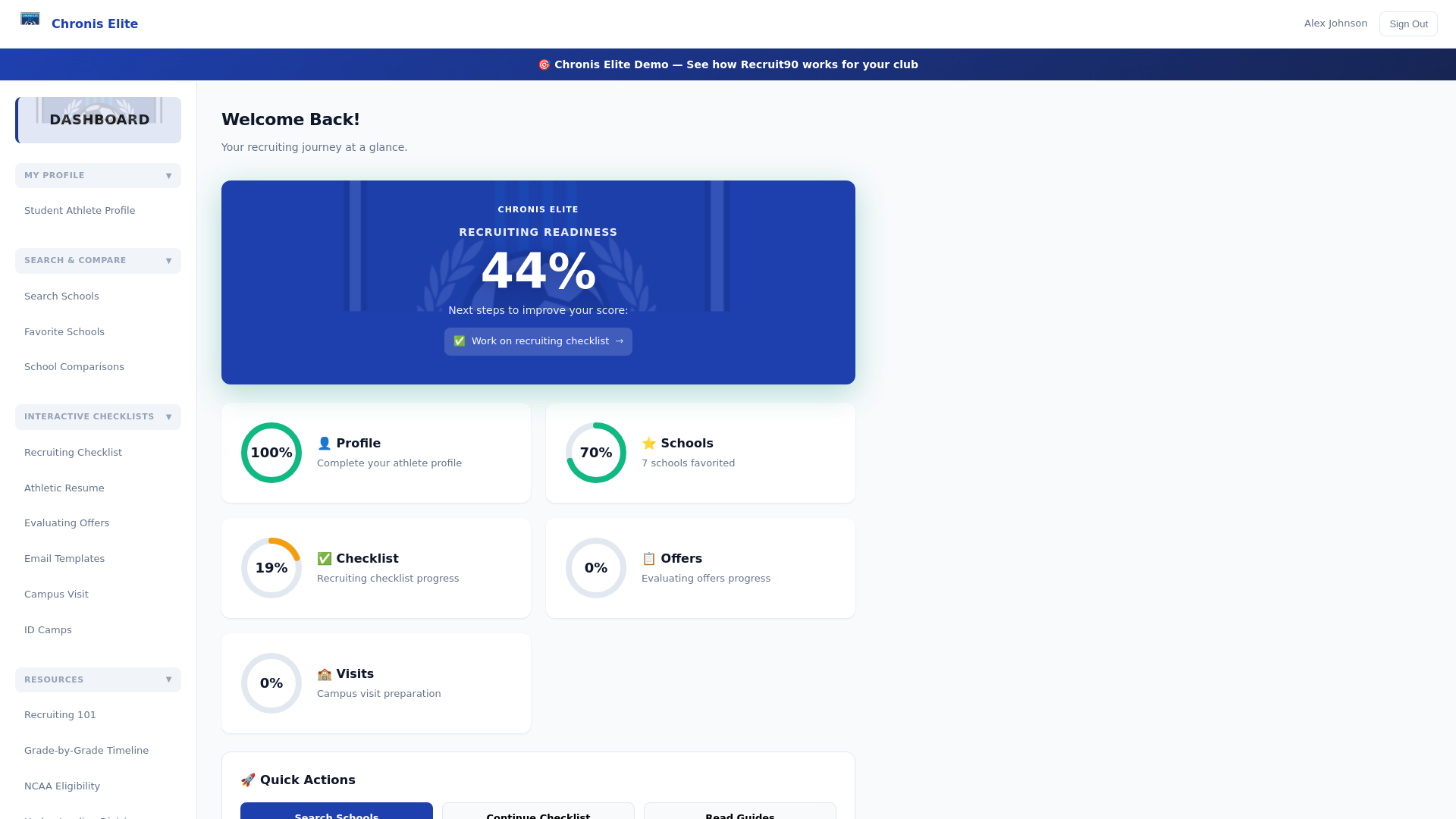 website screenshot of https://chronis-demo.pages.dev/