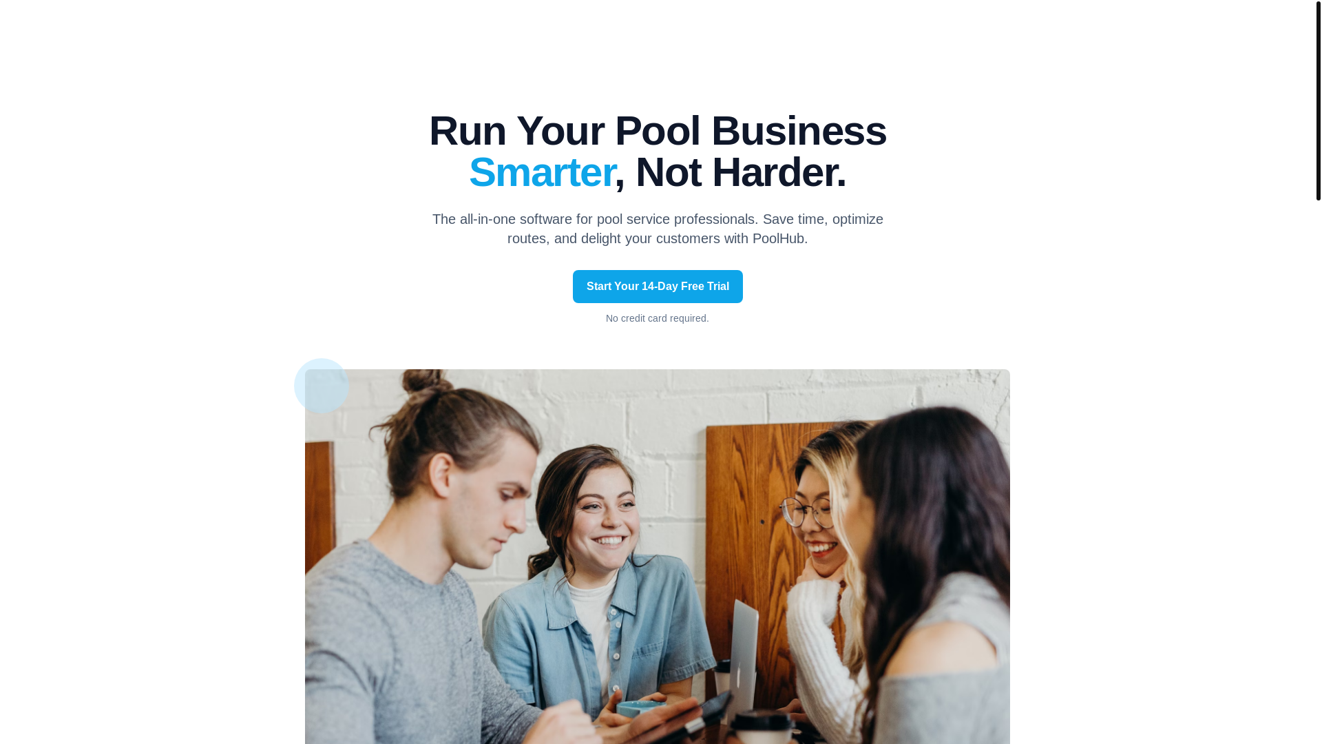 website screenshot of https://poolhub-frontend.pages.dev/