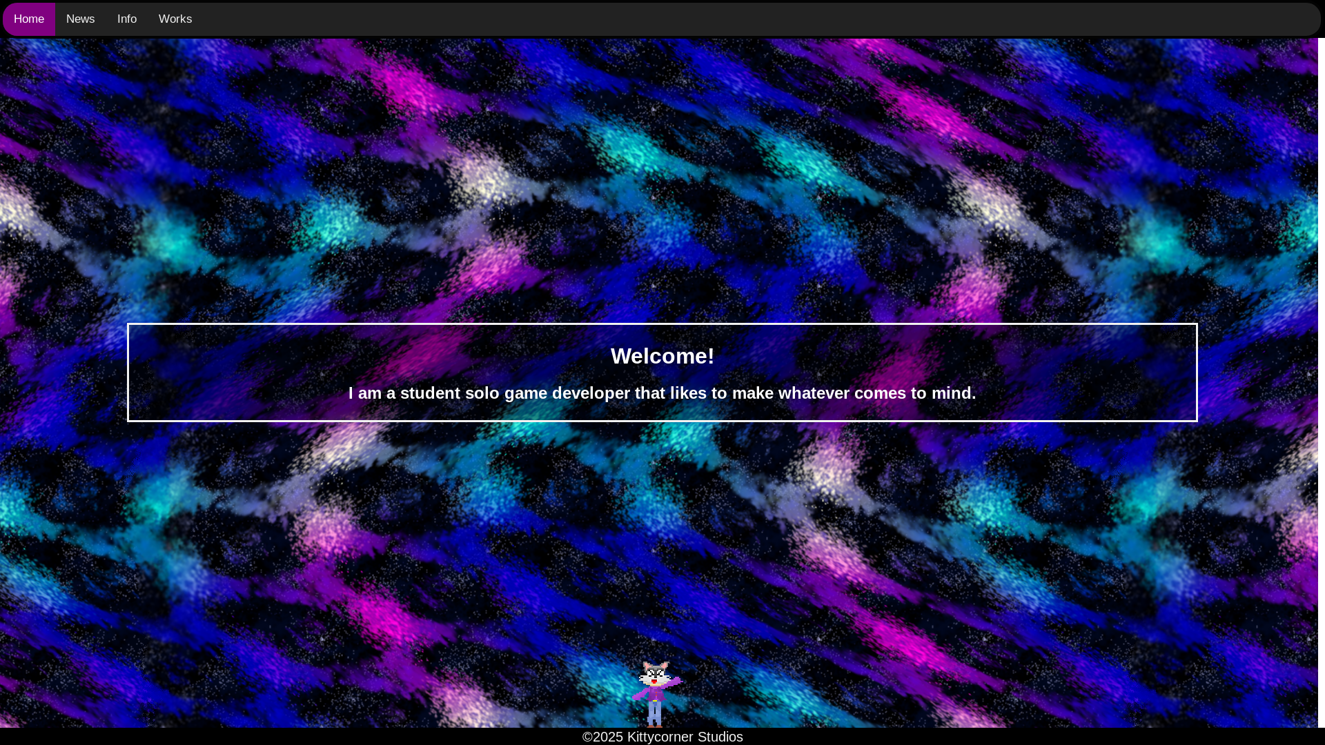 website screenshot of https://kittycornerstudioswebsite.pages.dev/
