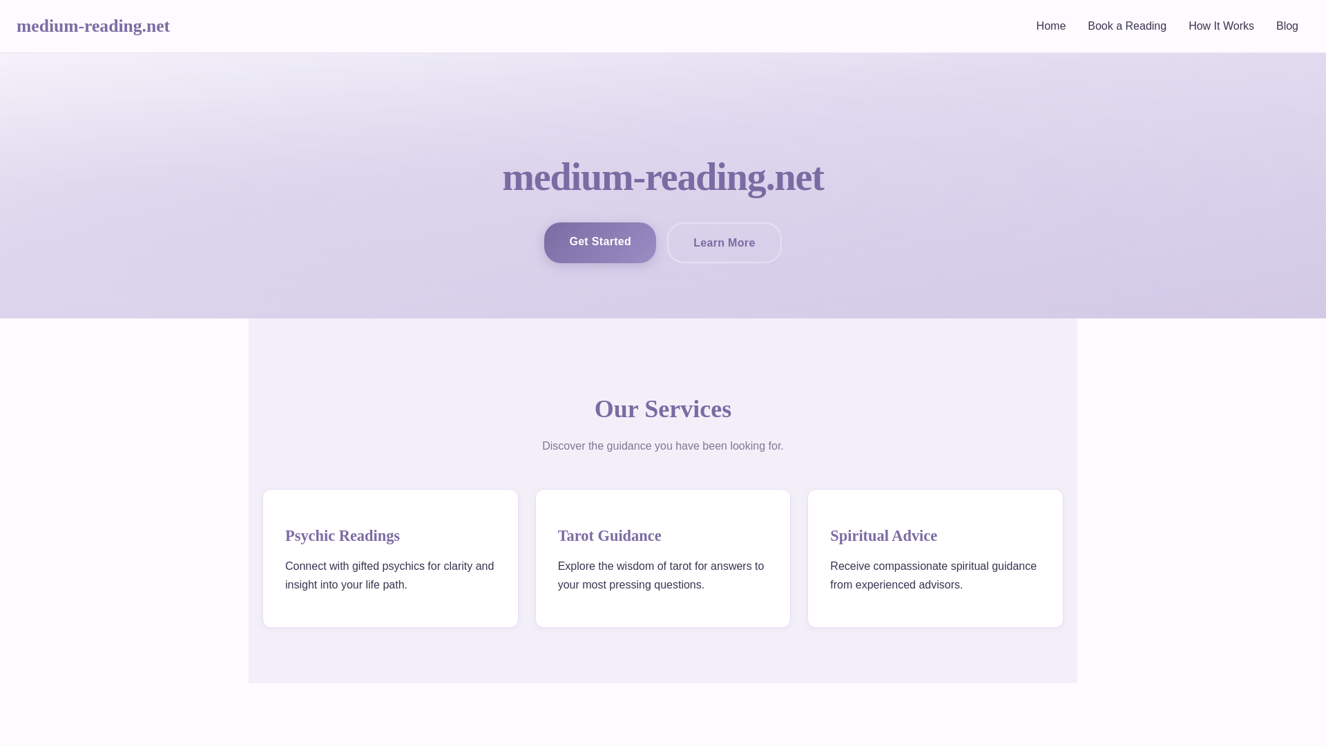 website screenshot of https://medium-reading.net/