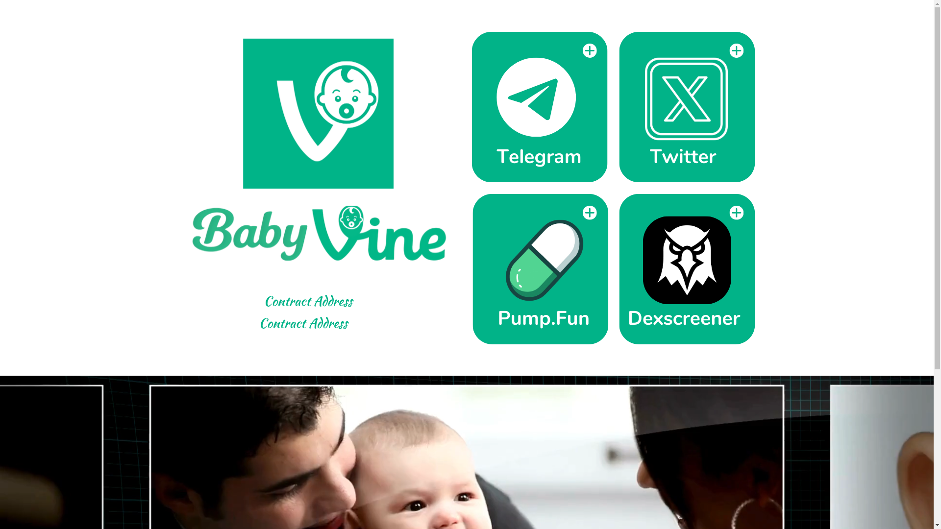 website screenshot of https://babyvine.net/