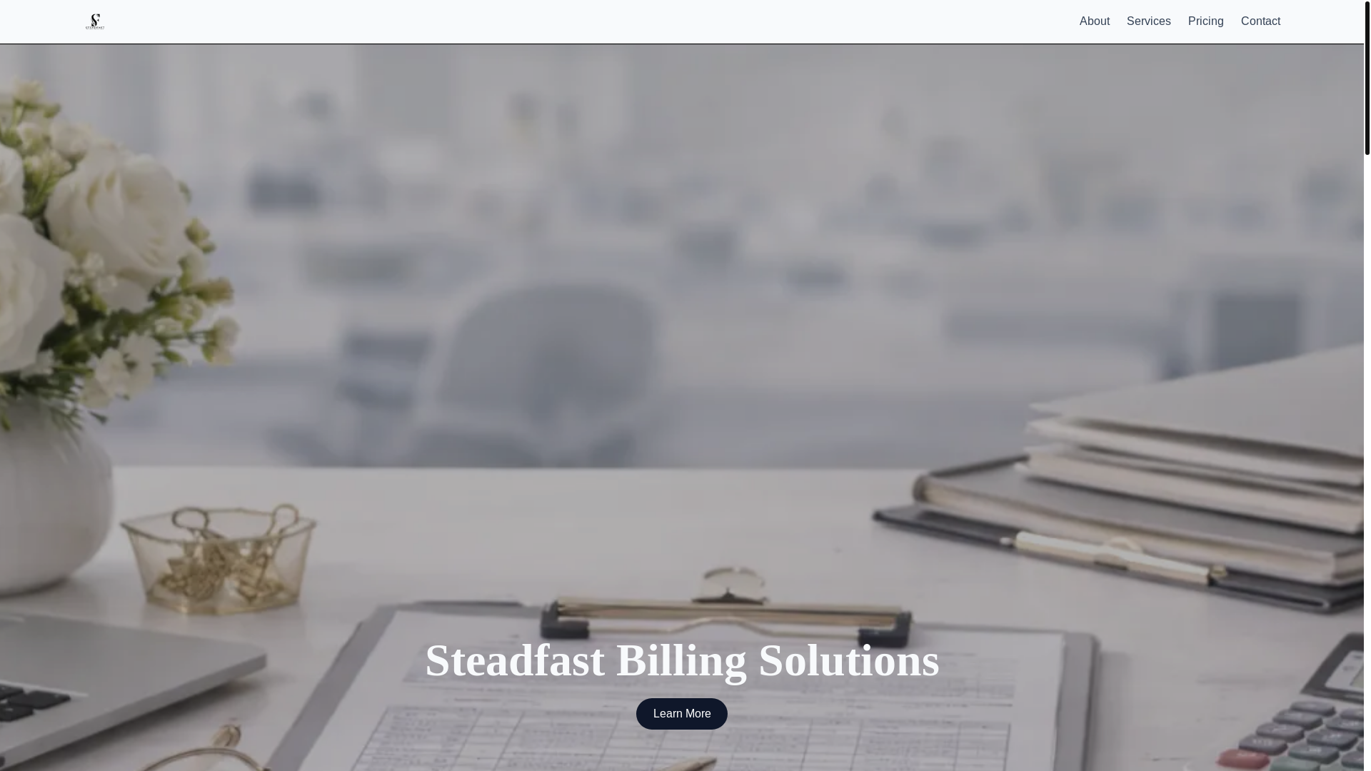 website screenshot of https://steadfastbilling.com/