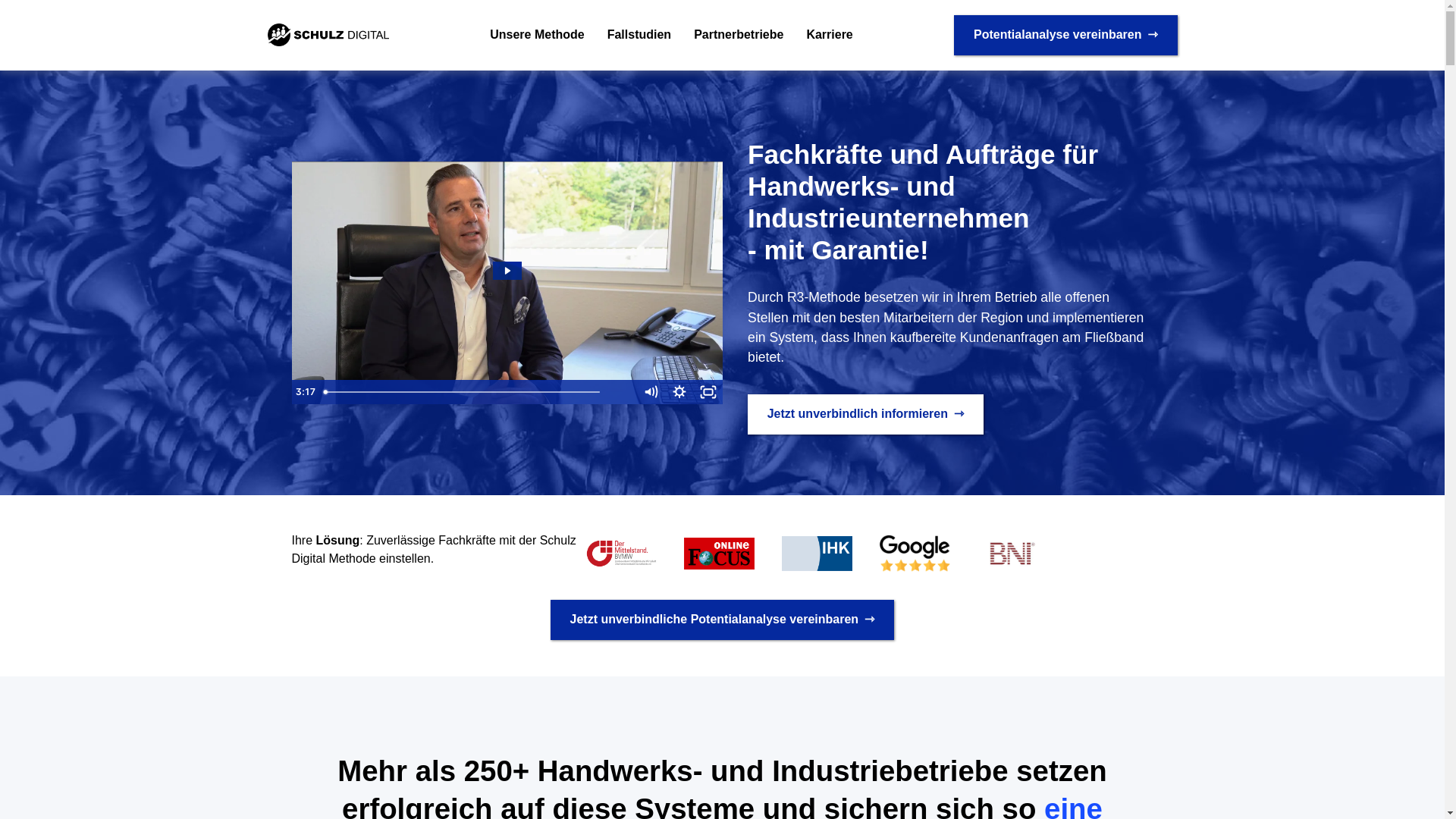 website screenshot of https://agenturschulzdigital.com/