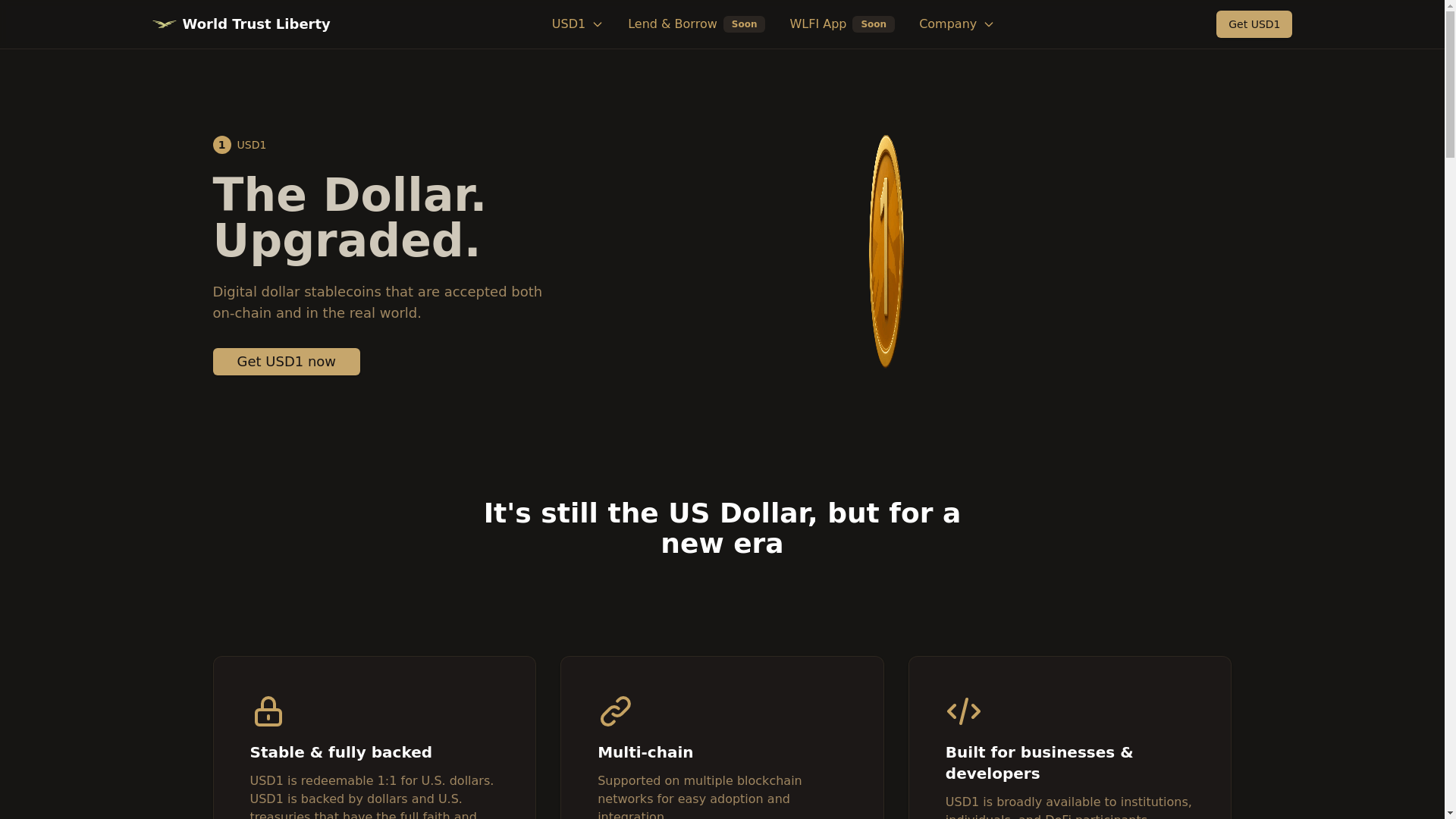website screenshot of https://worldtrustliberty.com/