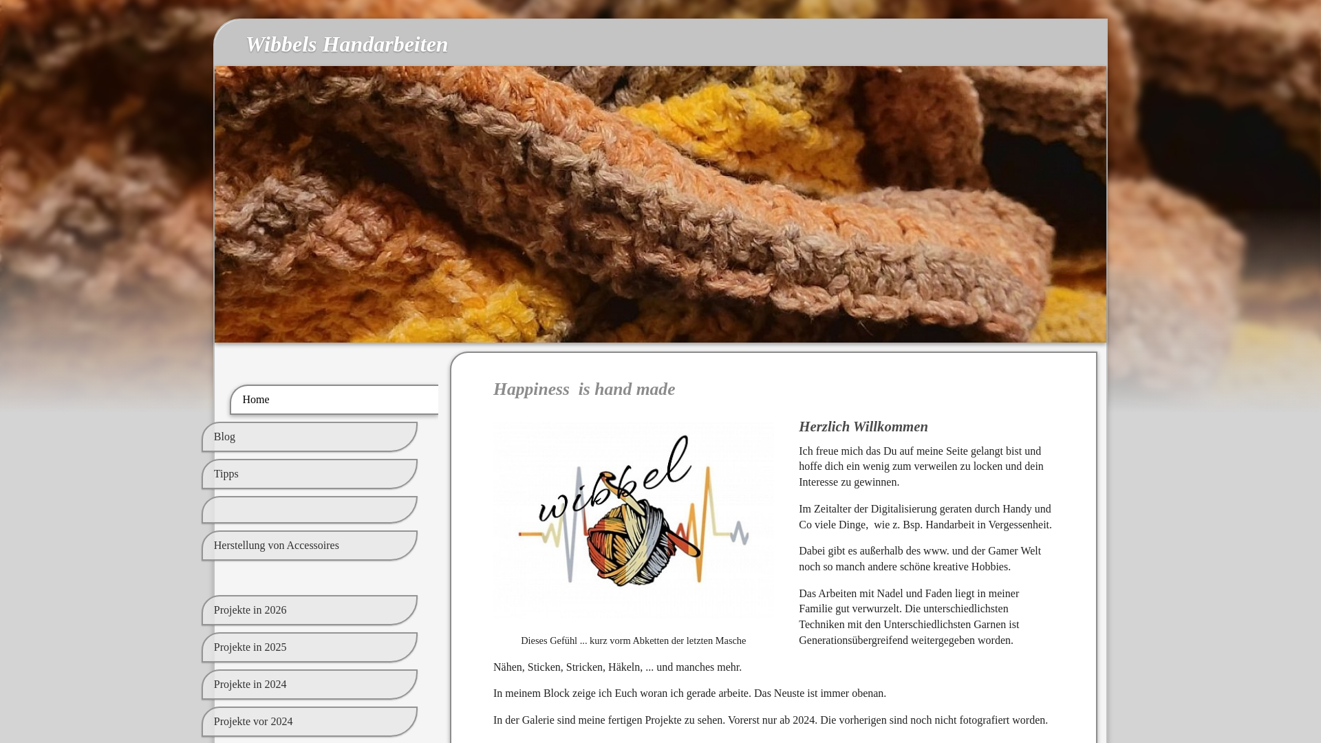 website screenshot of https://wibbels-handarbeiten.com