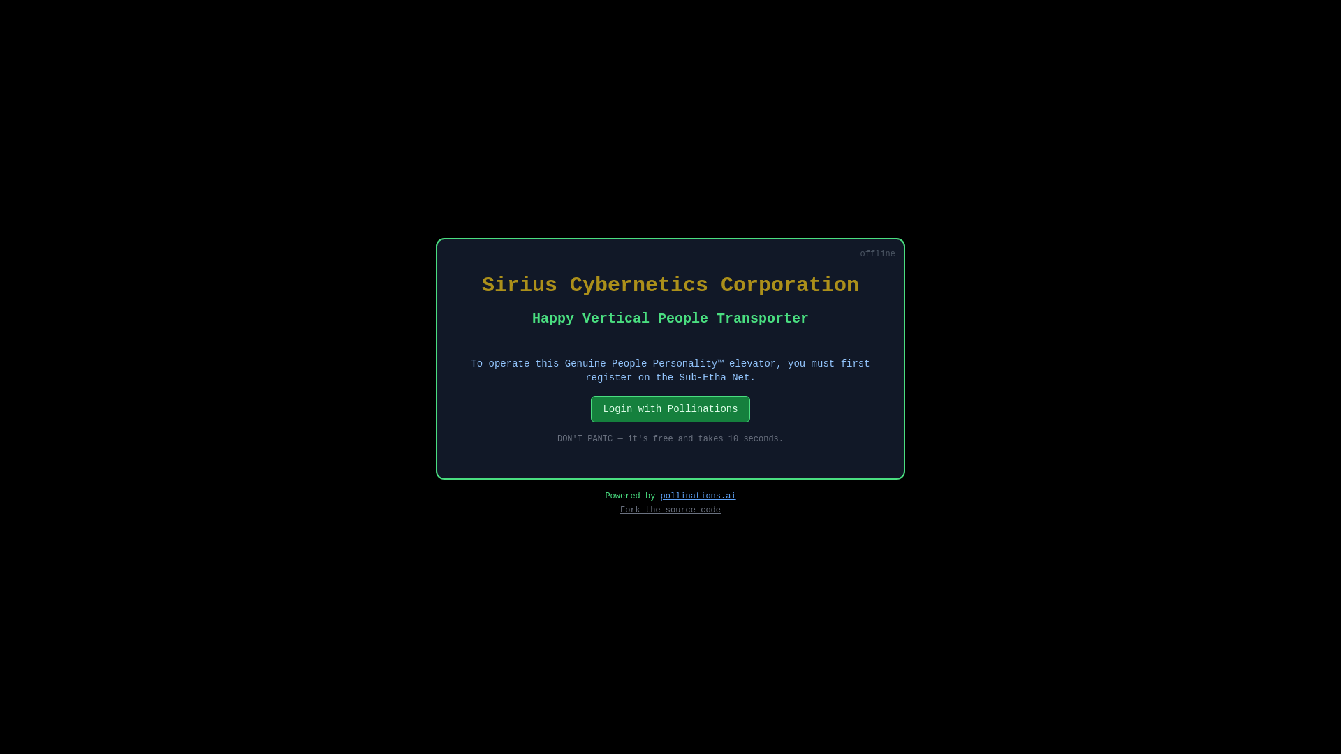website screenshot of https://apps-sirius-cybernetics-elevator-challenge.pages.dev/