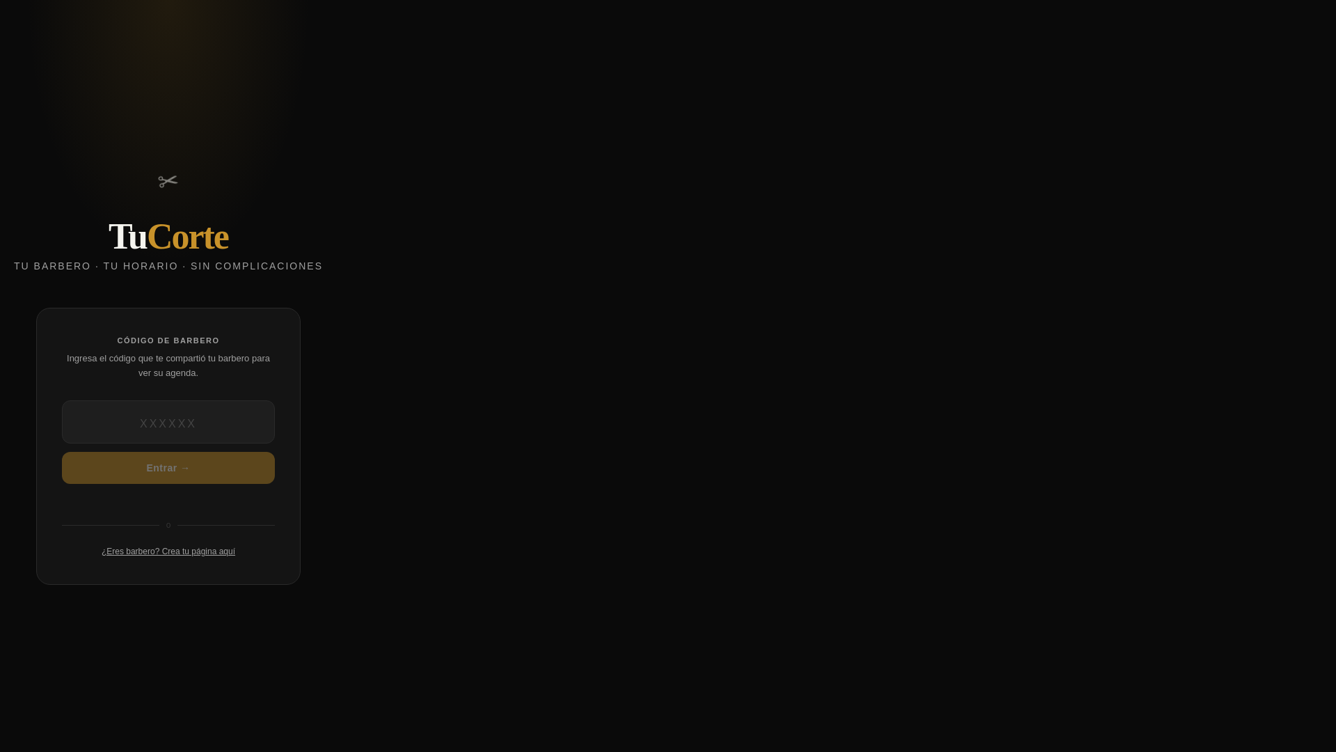 website screenshot of https://tucorte.cl/