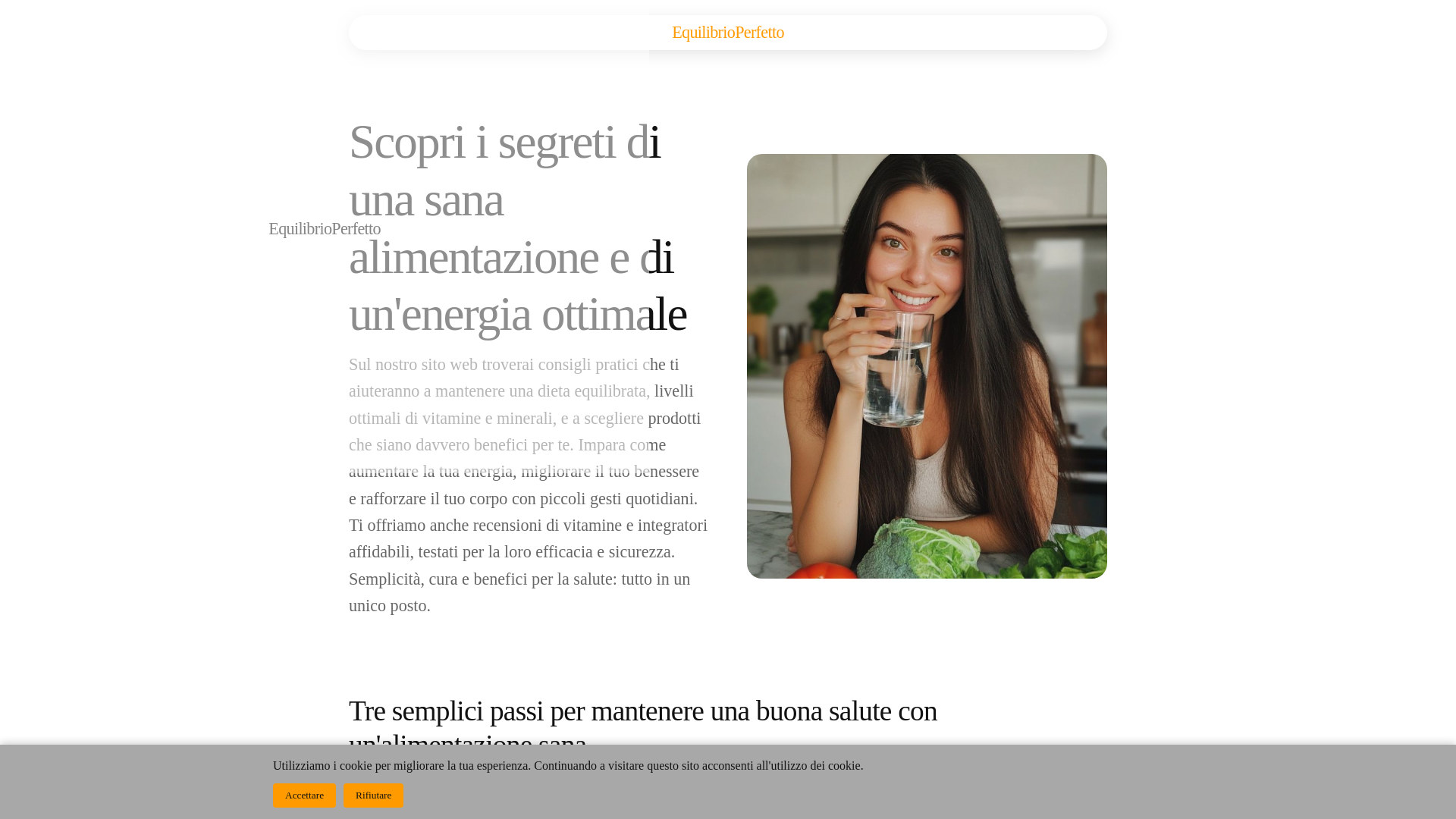 website screenshot of https://equilibrioperfetto.info