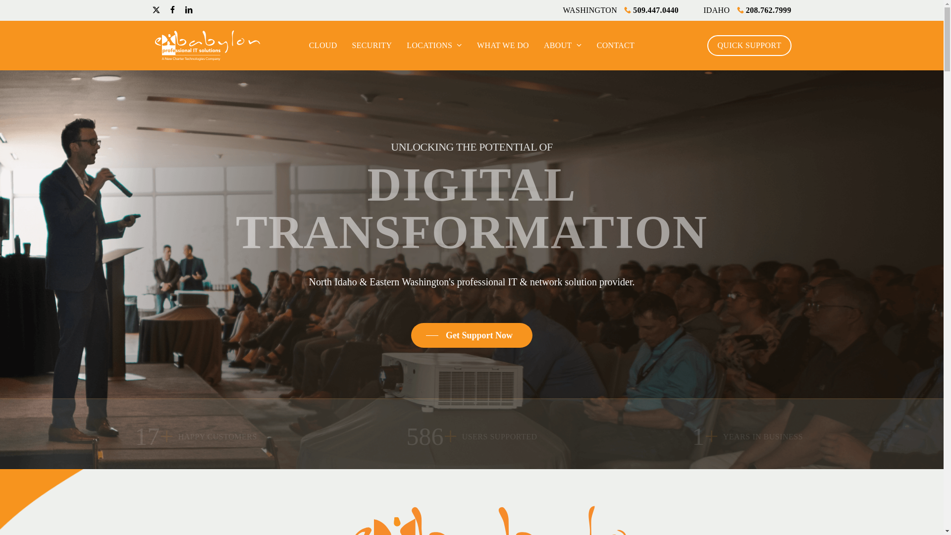 website screenshot of https://exbabylon.com/