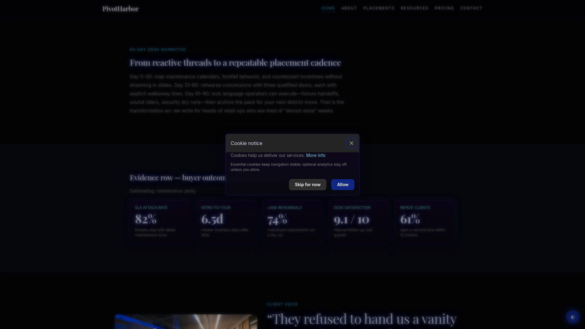 website screenshot of https://click-path.one/