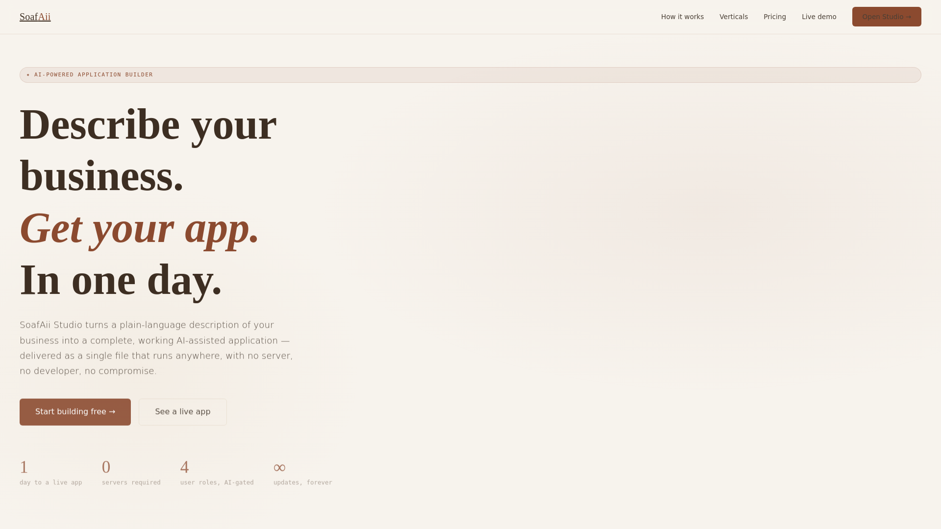 website screenshot of https://soafaii-home.pages.dev/