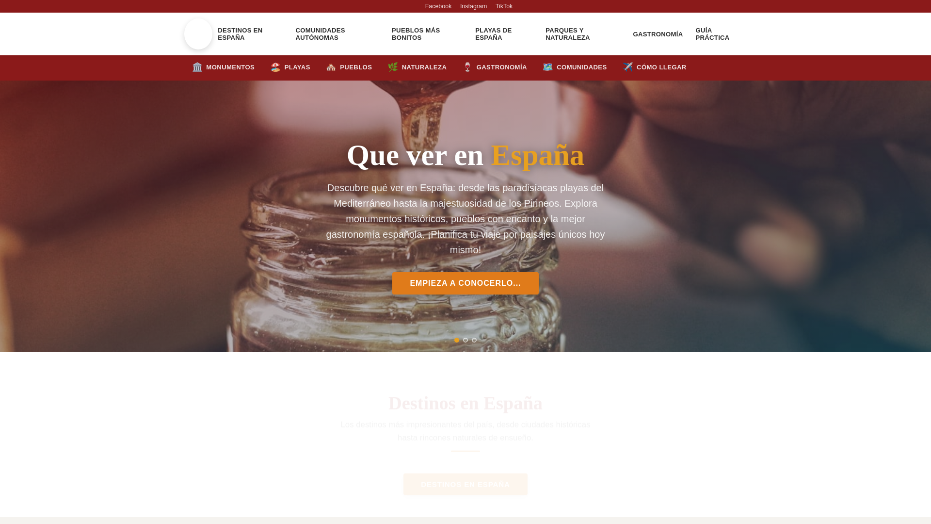 website screenshot of https://xn--queverespaa-beb.com/