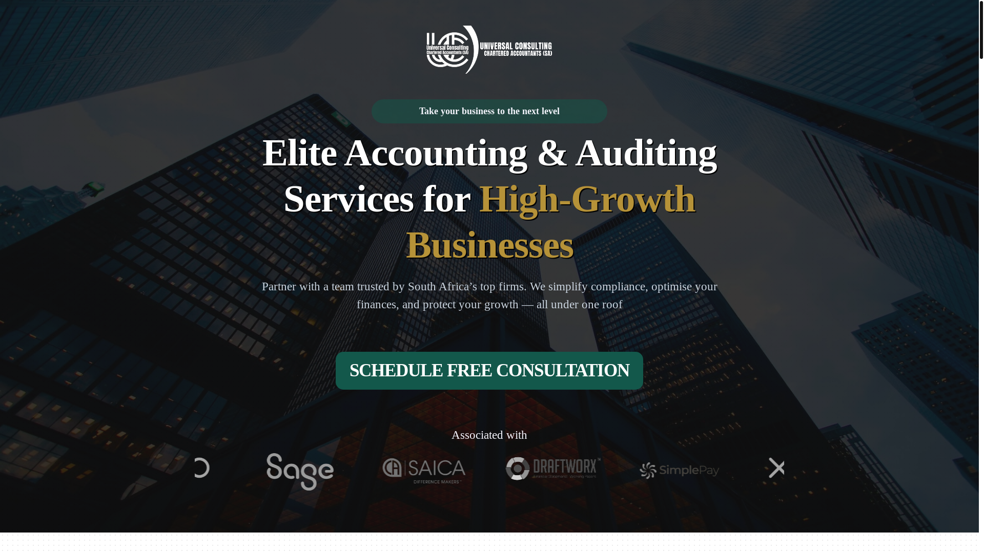 website screenshot of https://universalconsultinggroup.co.za/