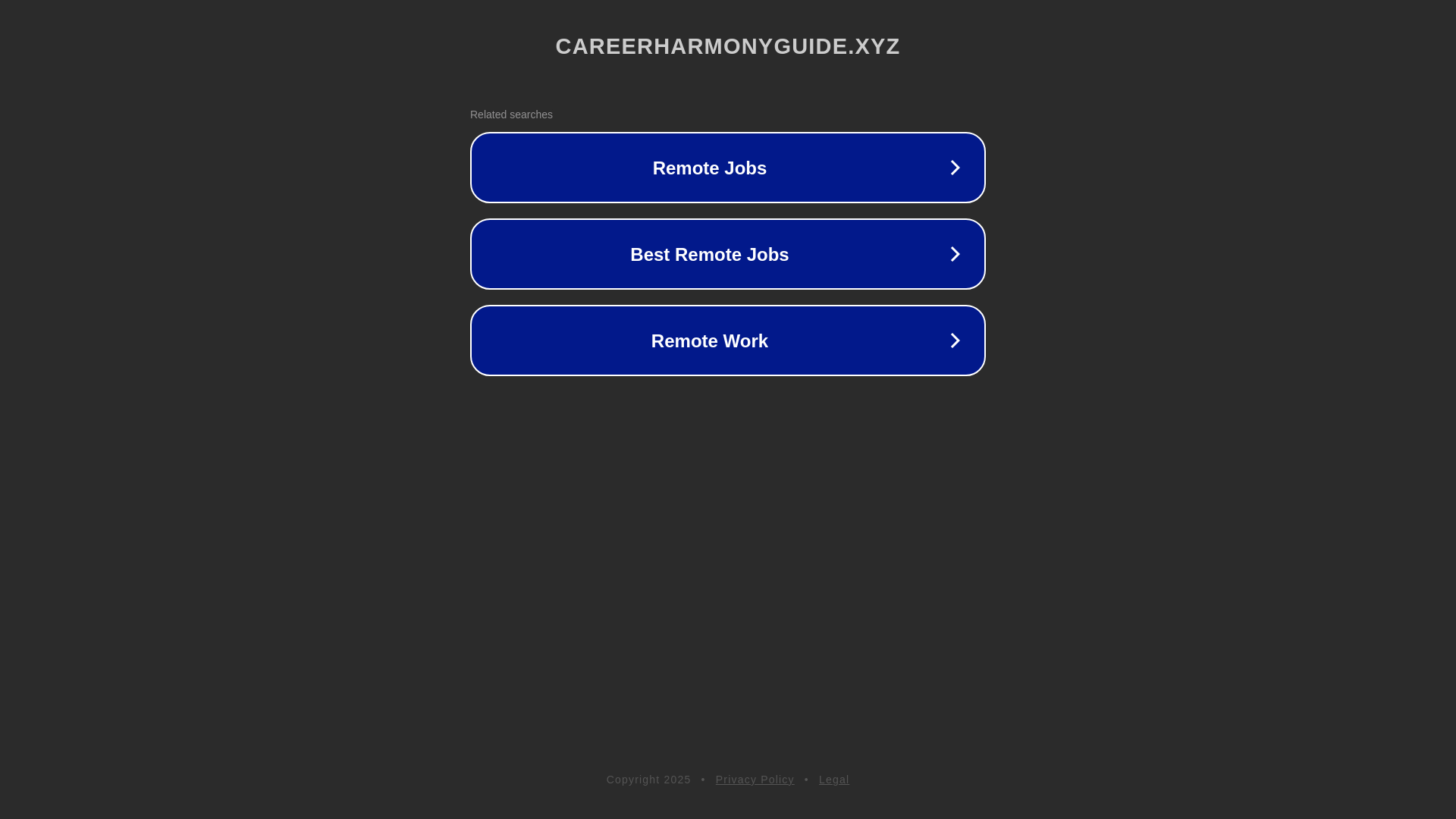 website screenshot of https://careerharmonyguide.xyz/