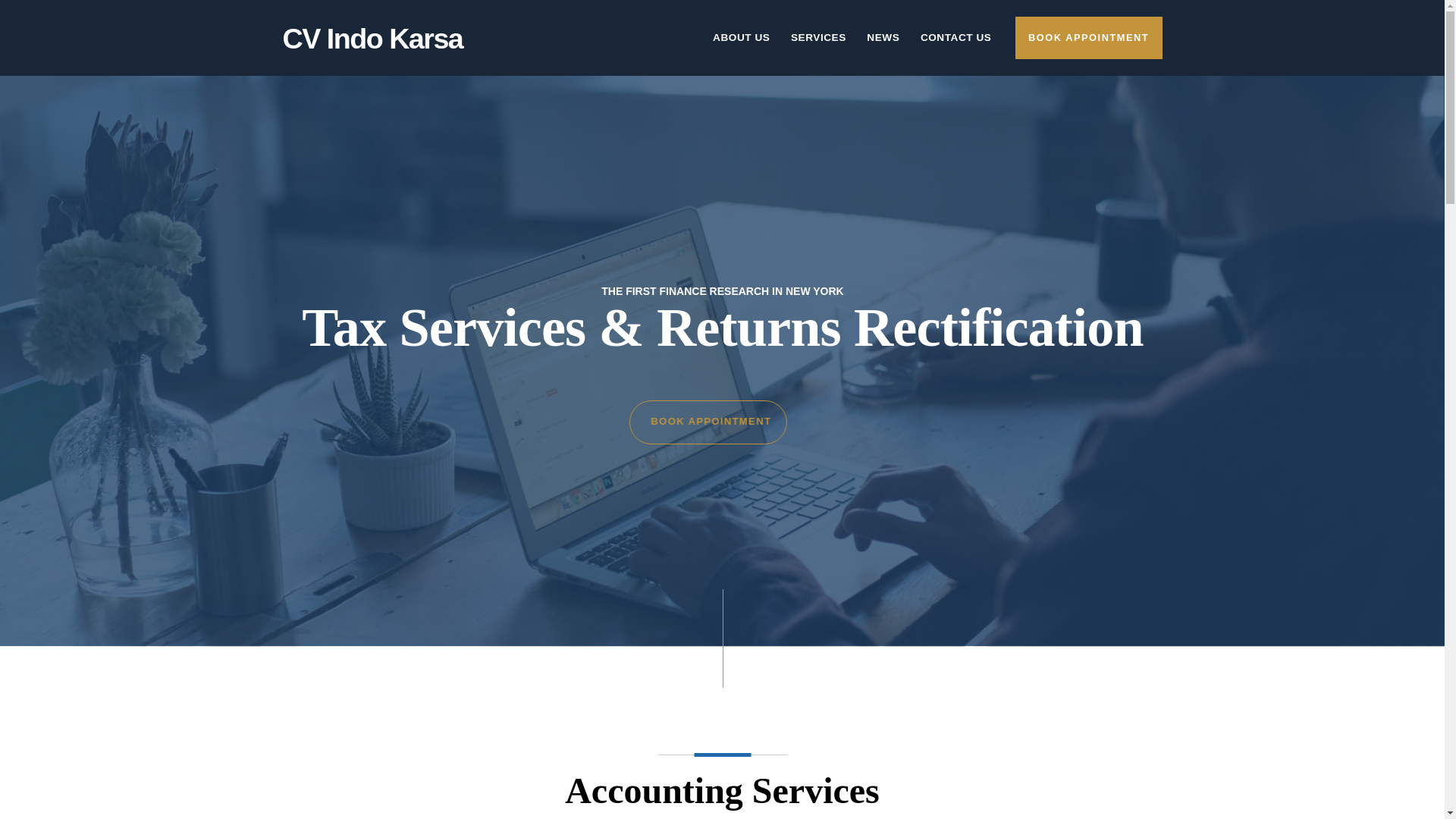 website screenshot of https://cvindokarsa.web.id/