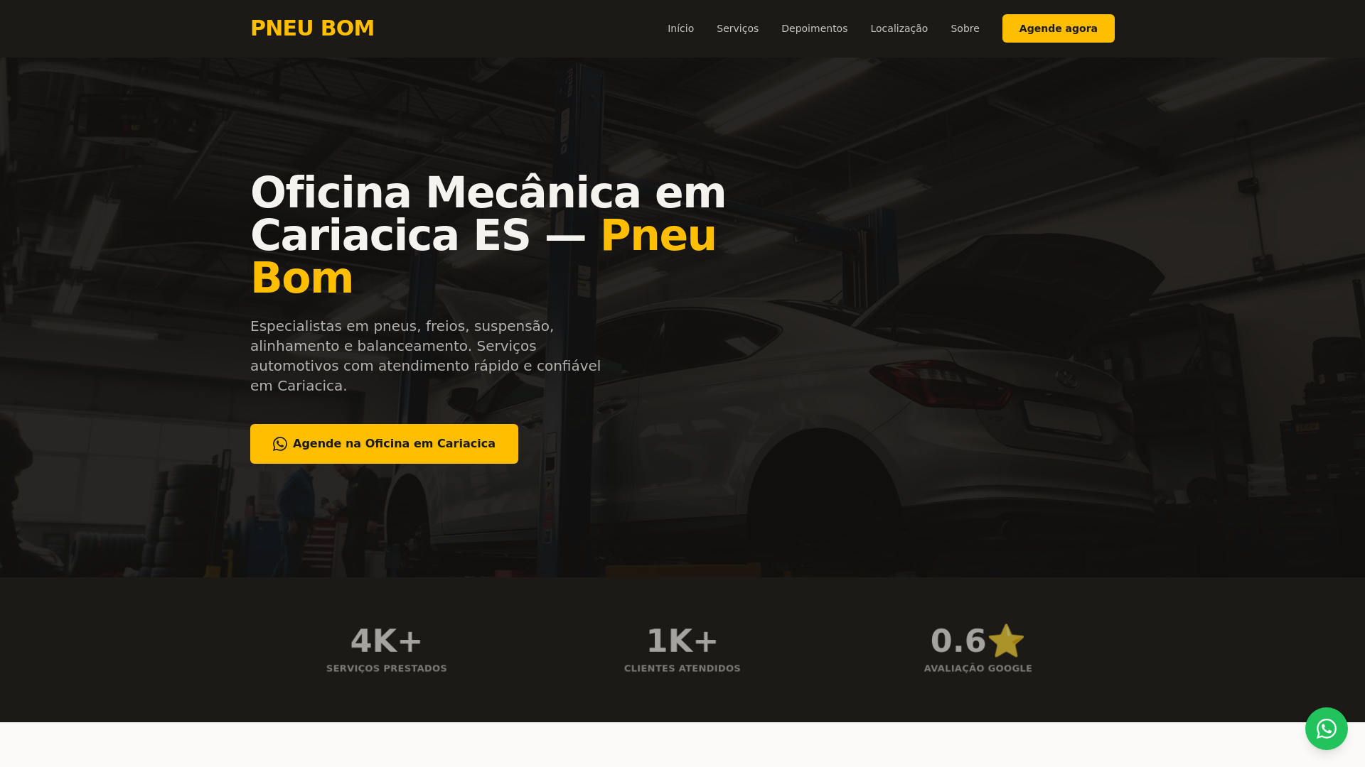 website screenshot of https://pneu-bom-site.pages.dev/