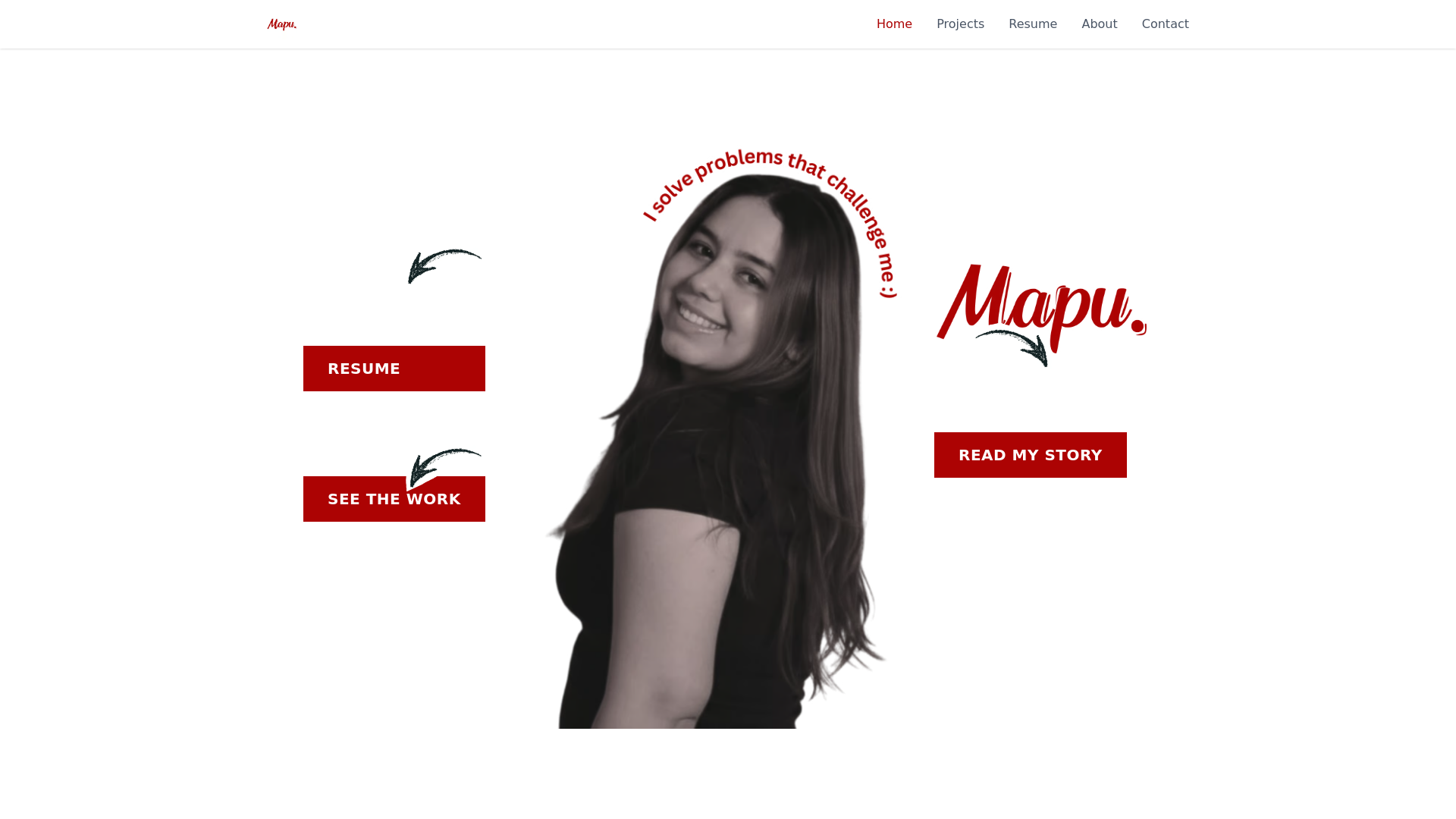 website screenshot of https://mapuparada.com/