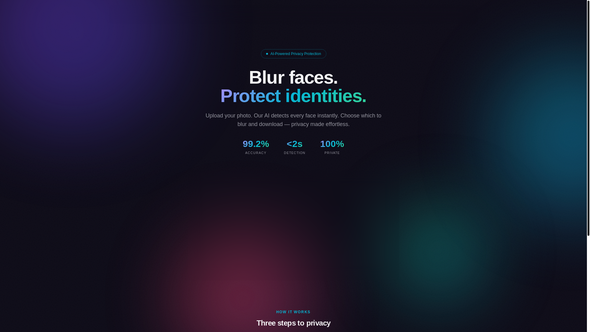 website screenshot of https://faceblur.pages.dev/