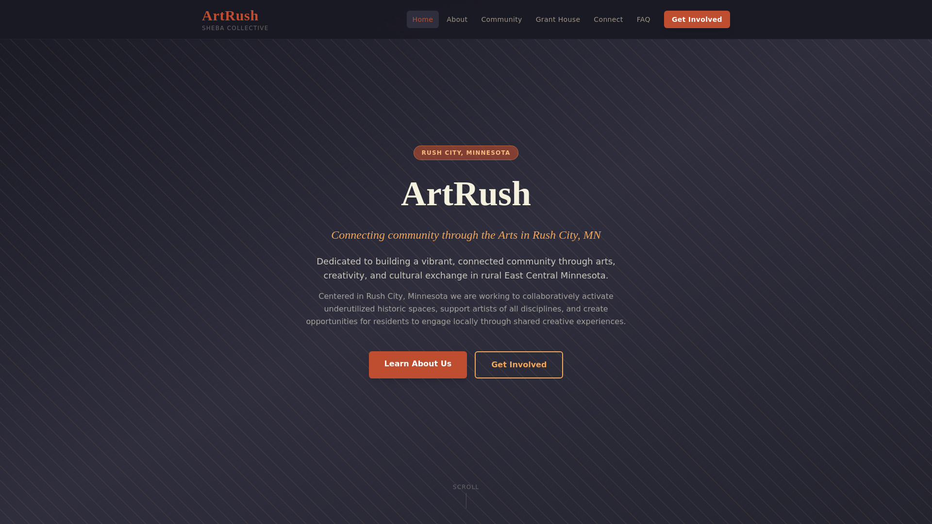 website screenshot of https://shebacollective.org/