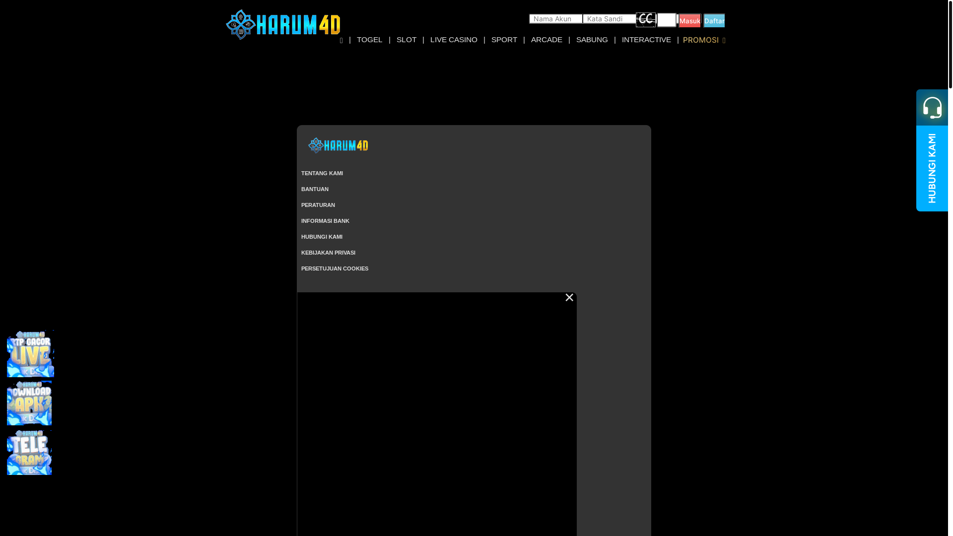 website screenshot of https://menuju-harum4d.lat/