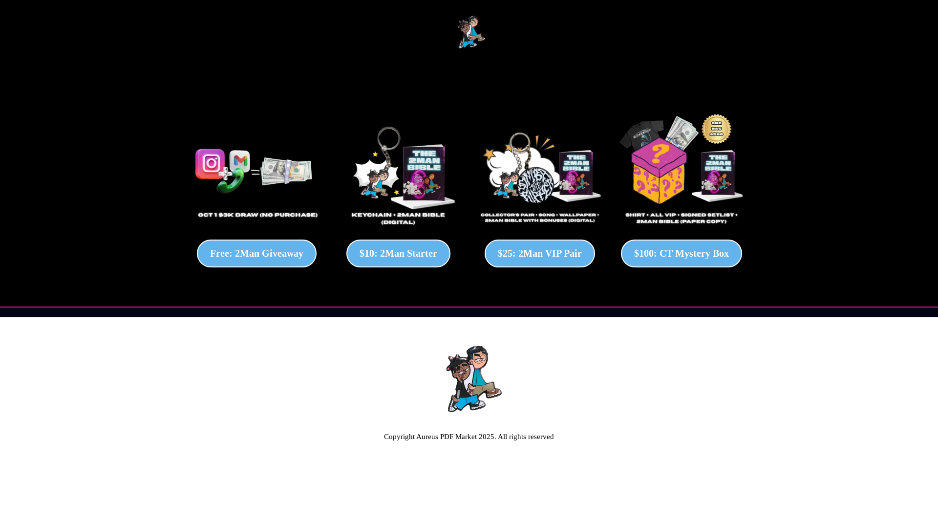website screenshot of https://2manspecial.com/