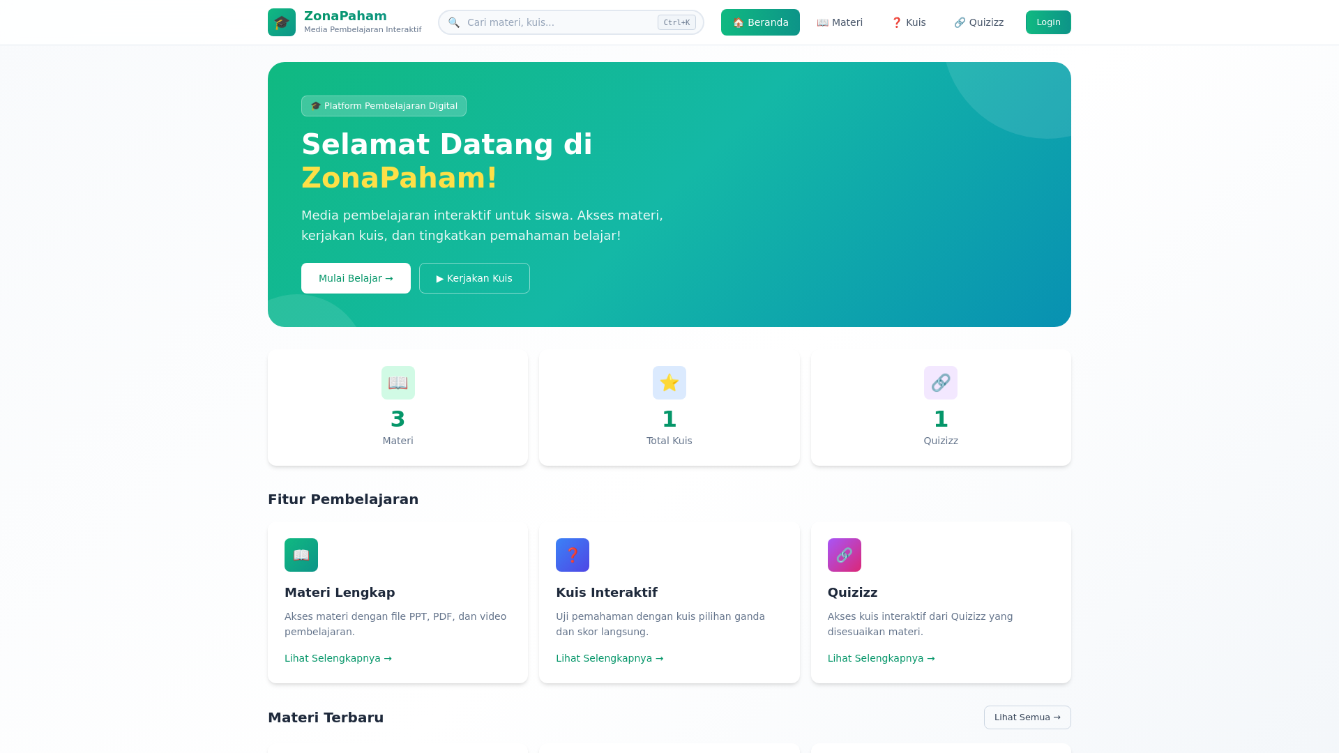 website screenshot of https://zonapaham.com/