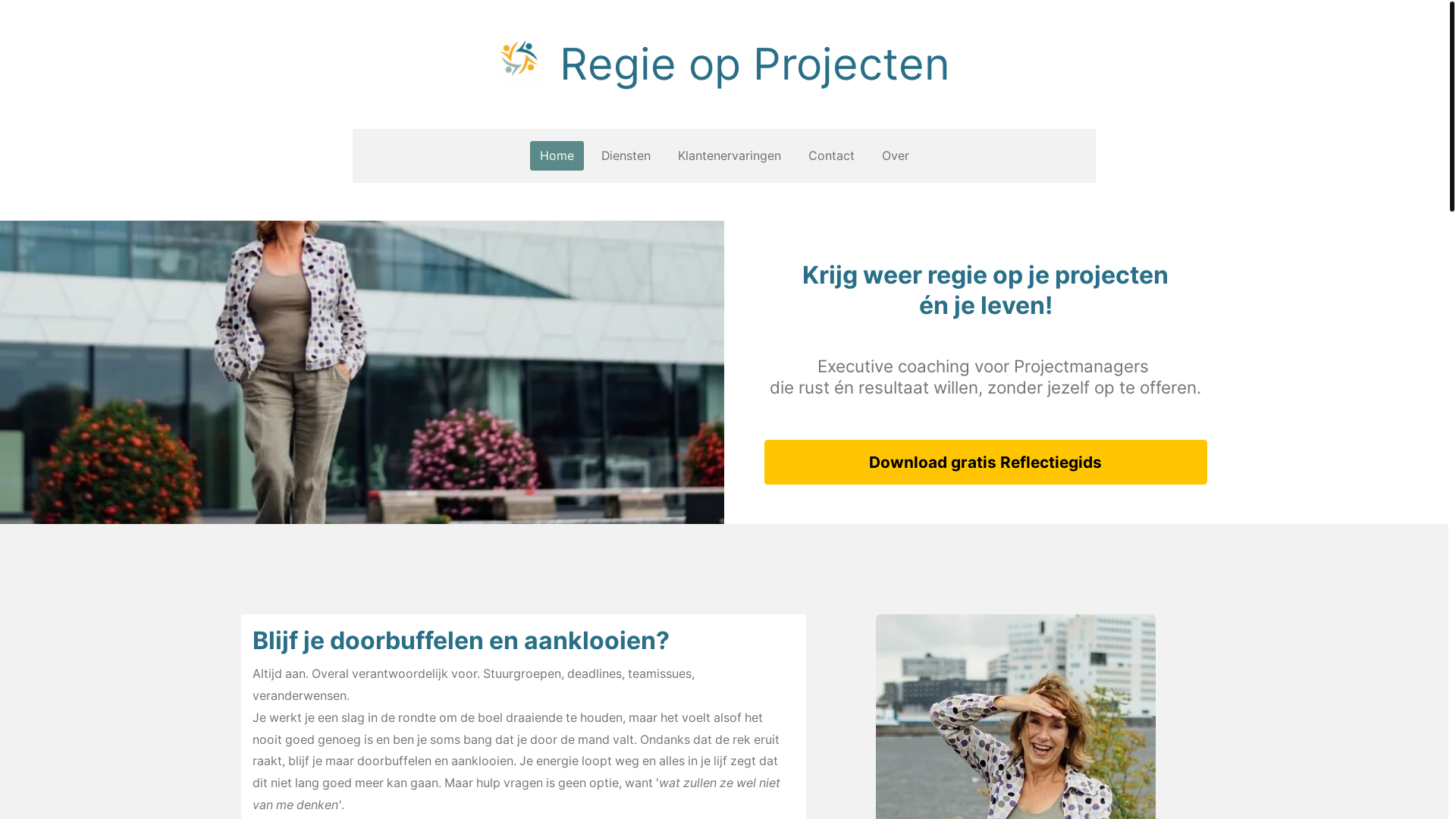 website screenshot of https://regieopprojecten.nl/