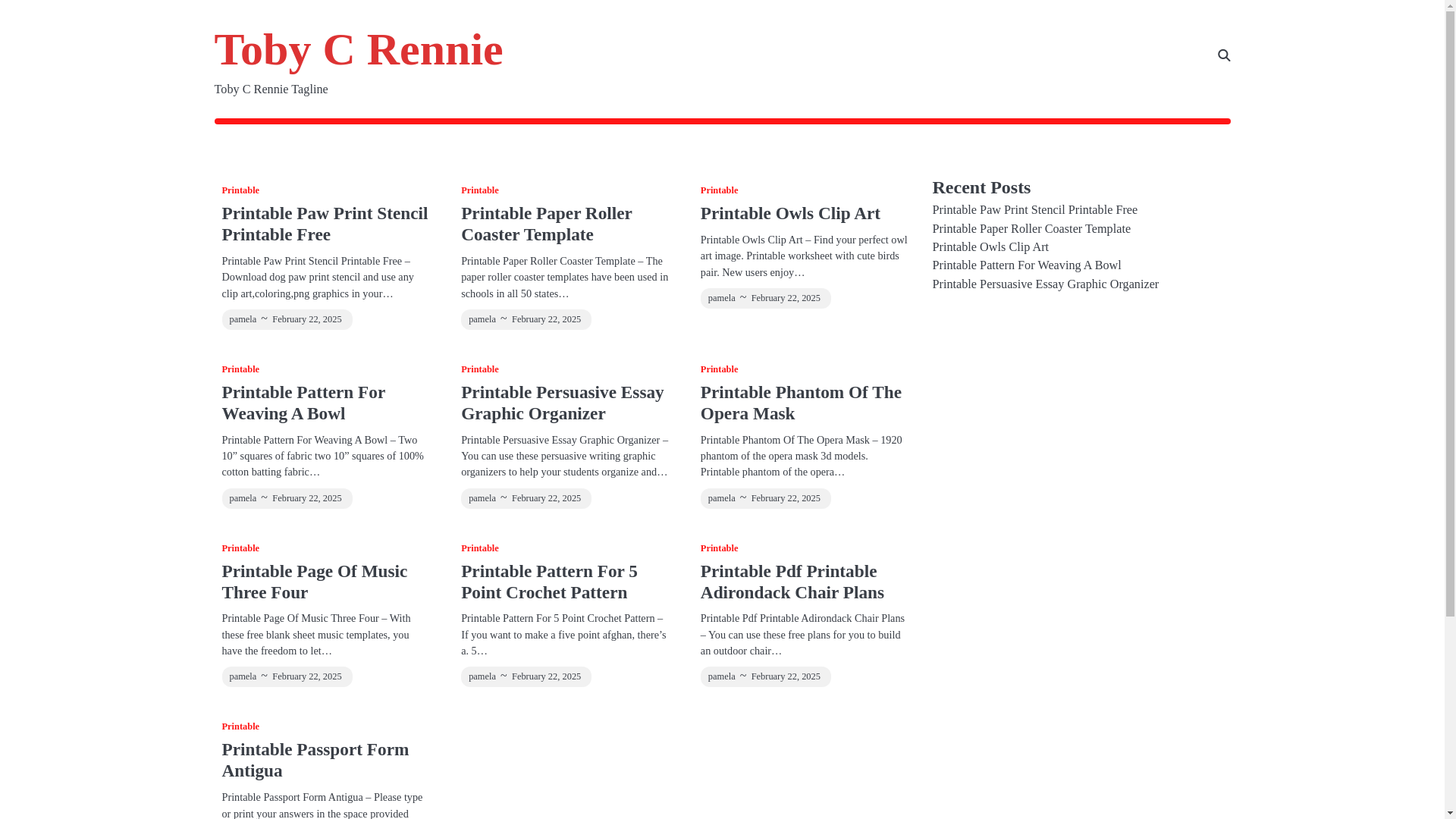 website screenshot of https://tobycrennie.pages.dev/