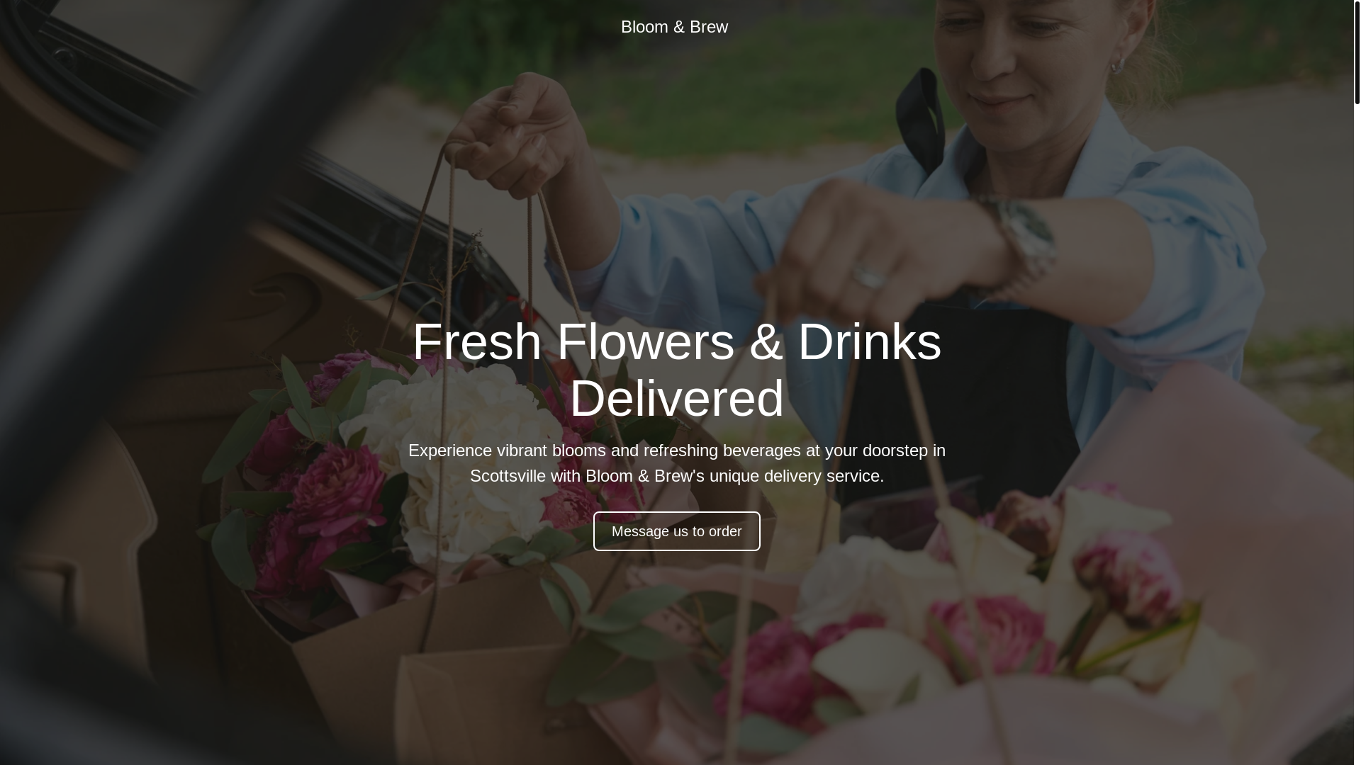 website screenshot of https://bloomandcoldbrew.com/