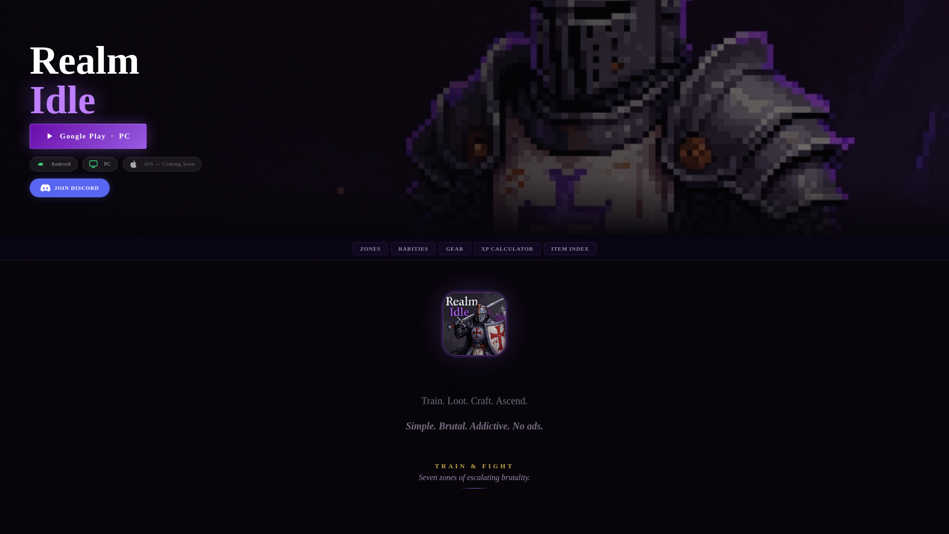 website screenshot of https://realmidle.pages.dev/