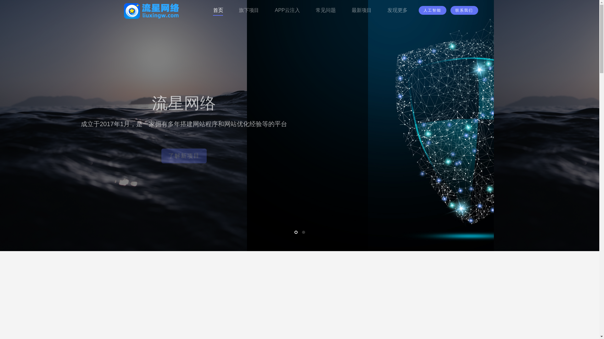 website screenshot of https://liuxingw.com