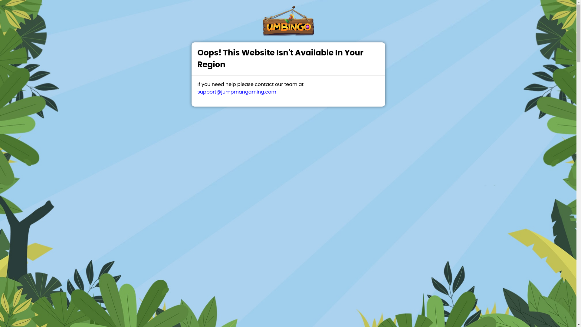 website screenshot of https://umbingocasino.info/