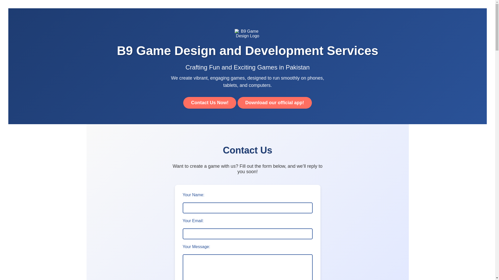 website screenshot of https://b9gameart.site/