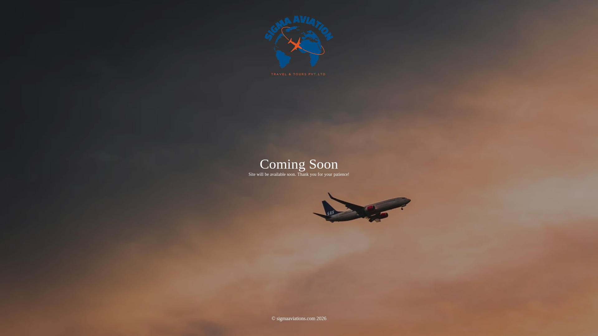 website screenshot of https://sigmaaviations.com/