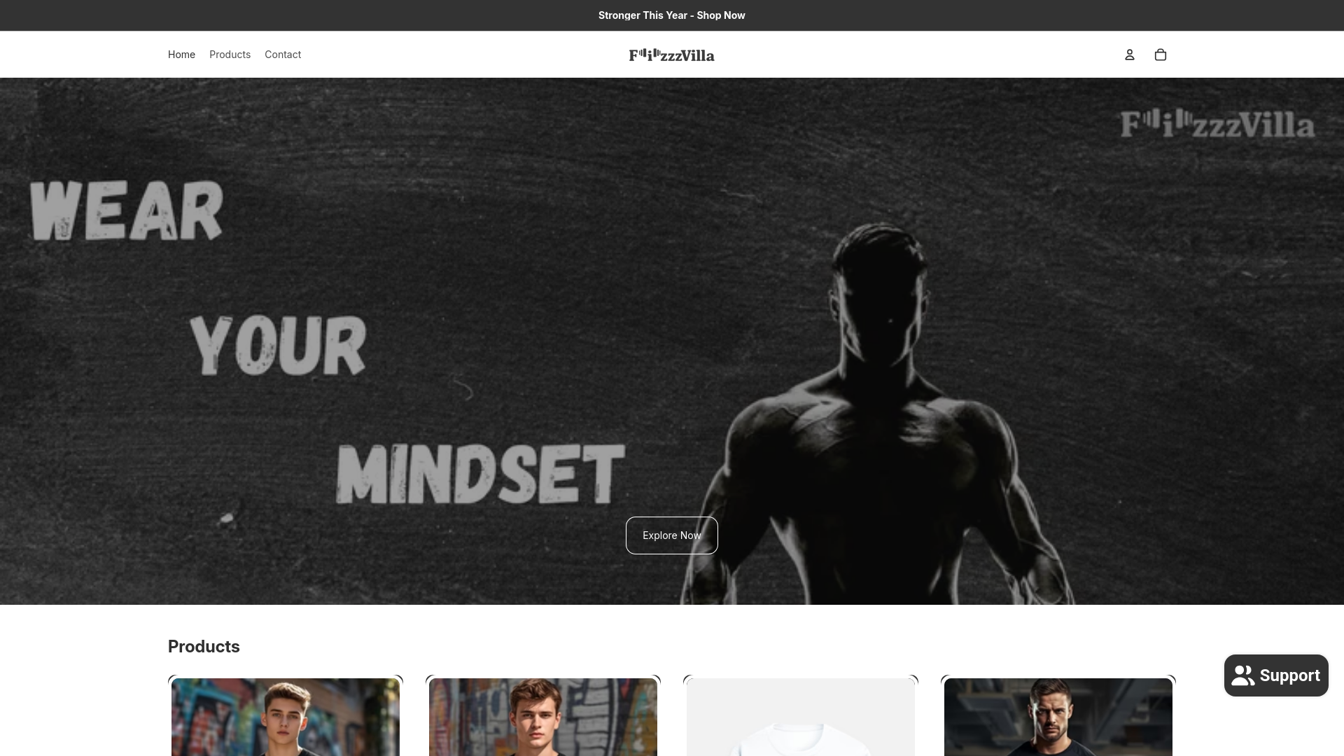website screenshot of https://fitzzzvilla.shop/
