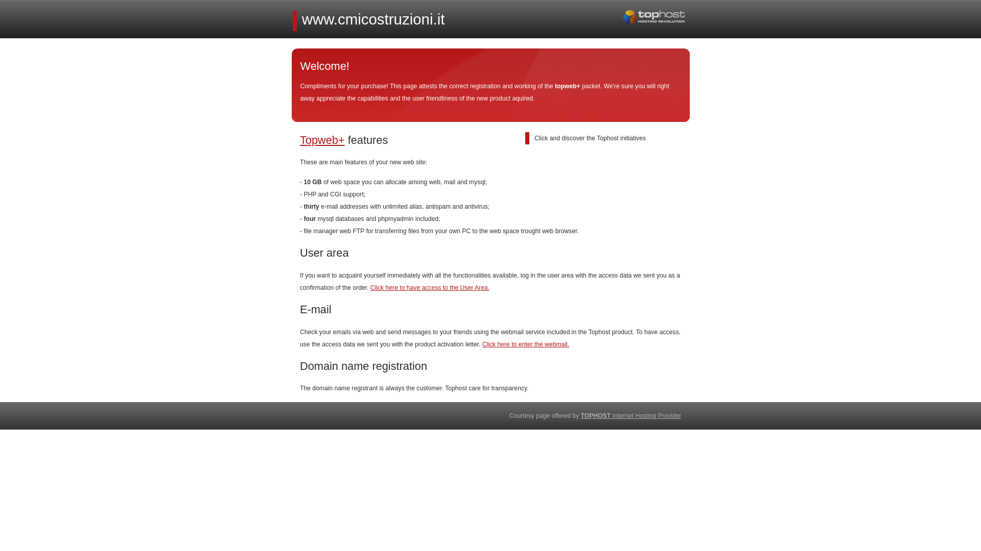 website screenshot of https://cmicostruzioni.it