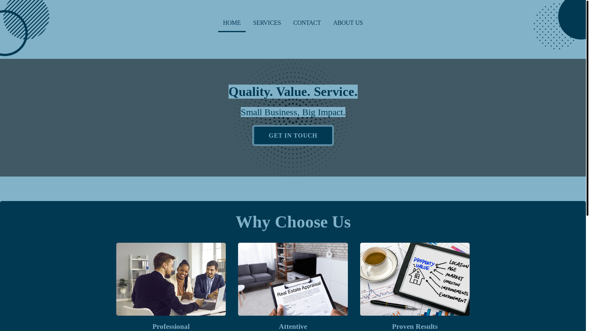 website screenshot of https://spillmanappraisalcentral.com/
